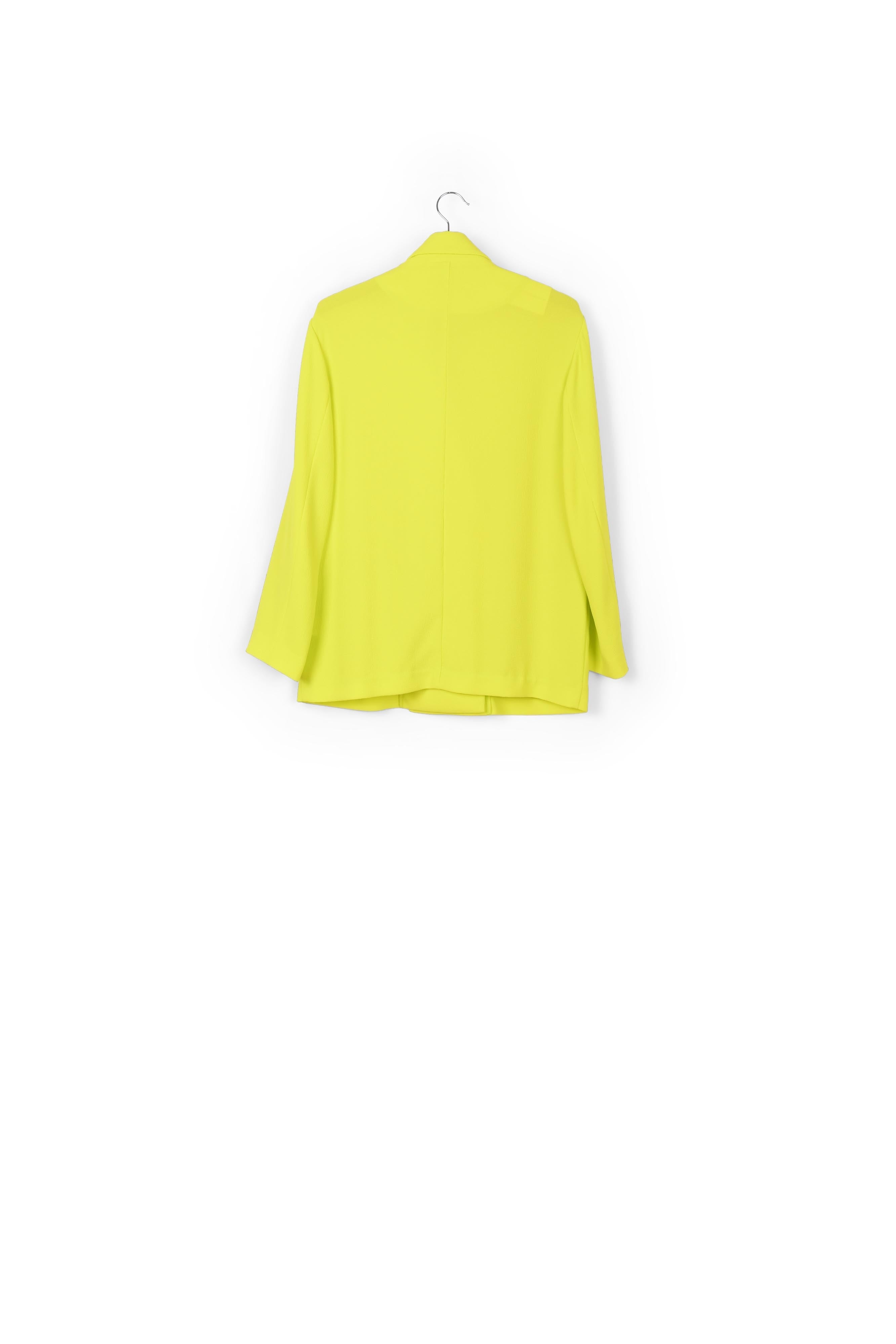 Yellow double-breasted blazer RE—SSENTIEL | Essentiel second hand