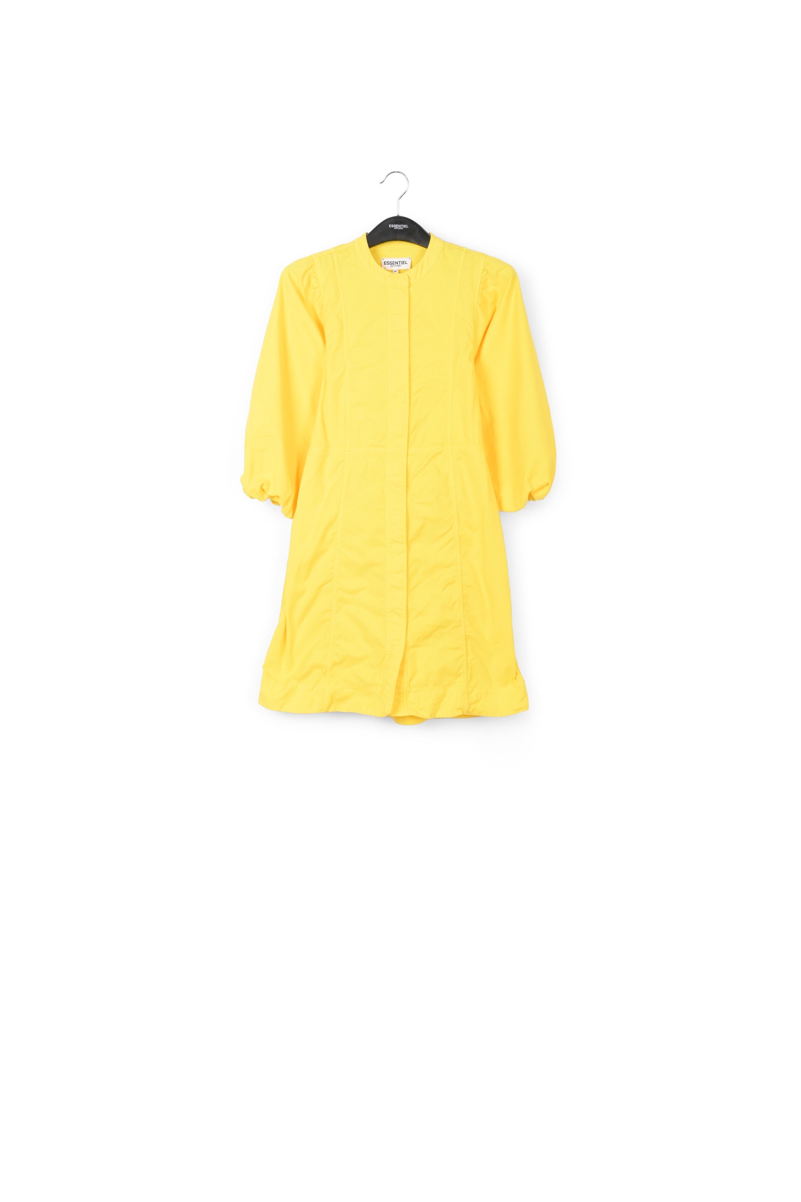 Mini-robe jaune en coton sergé RE—SSENTIEL | Essentiel second hand