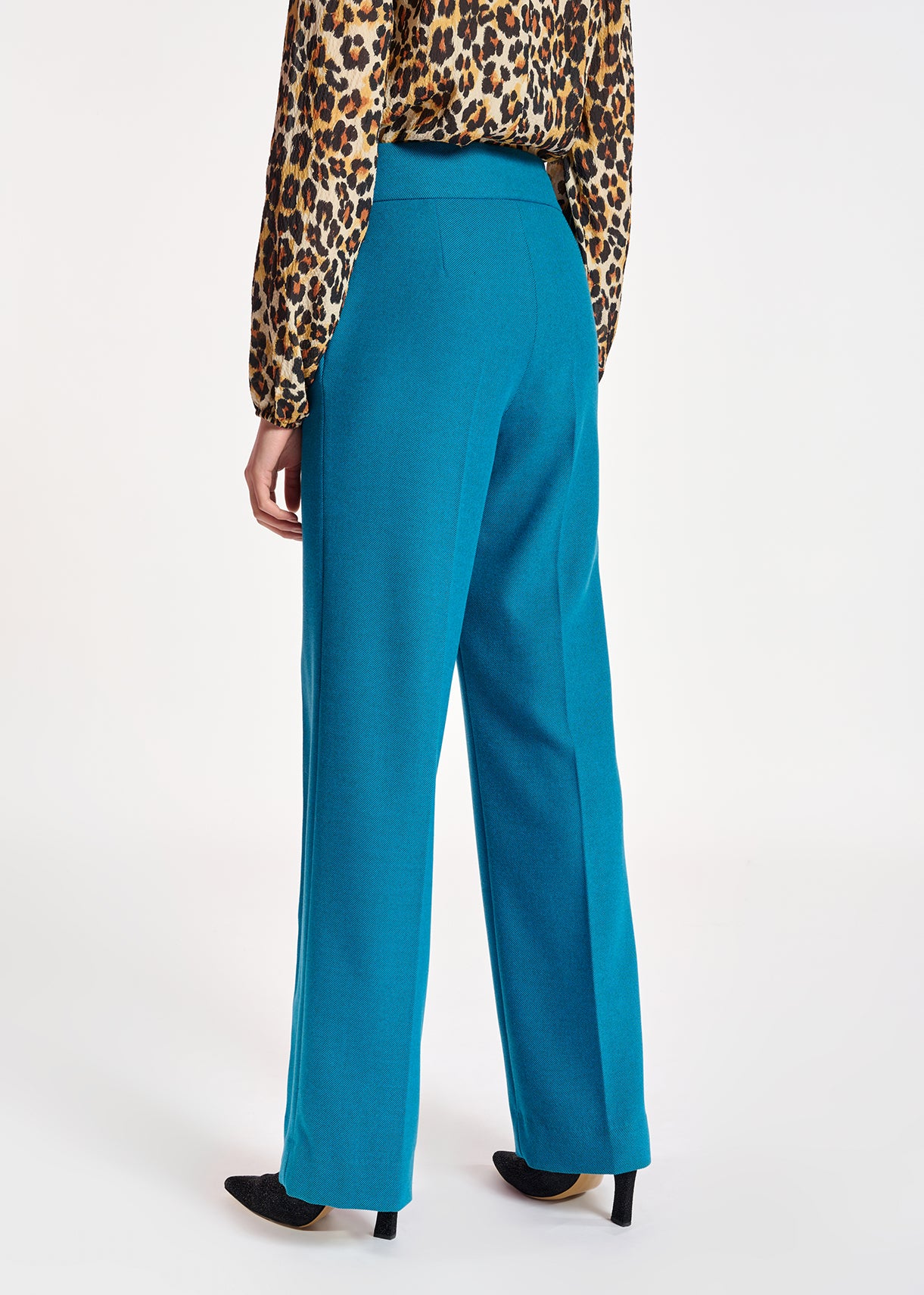 Blue straight-leg pants RE—SSENTIEL | Essentiel second hand