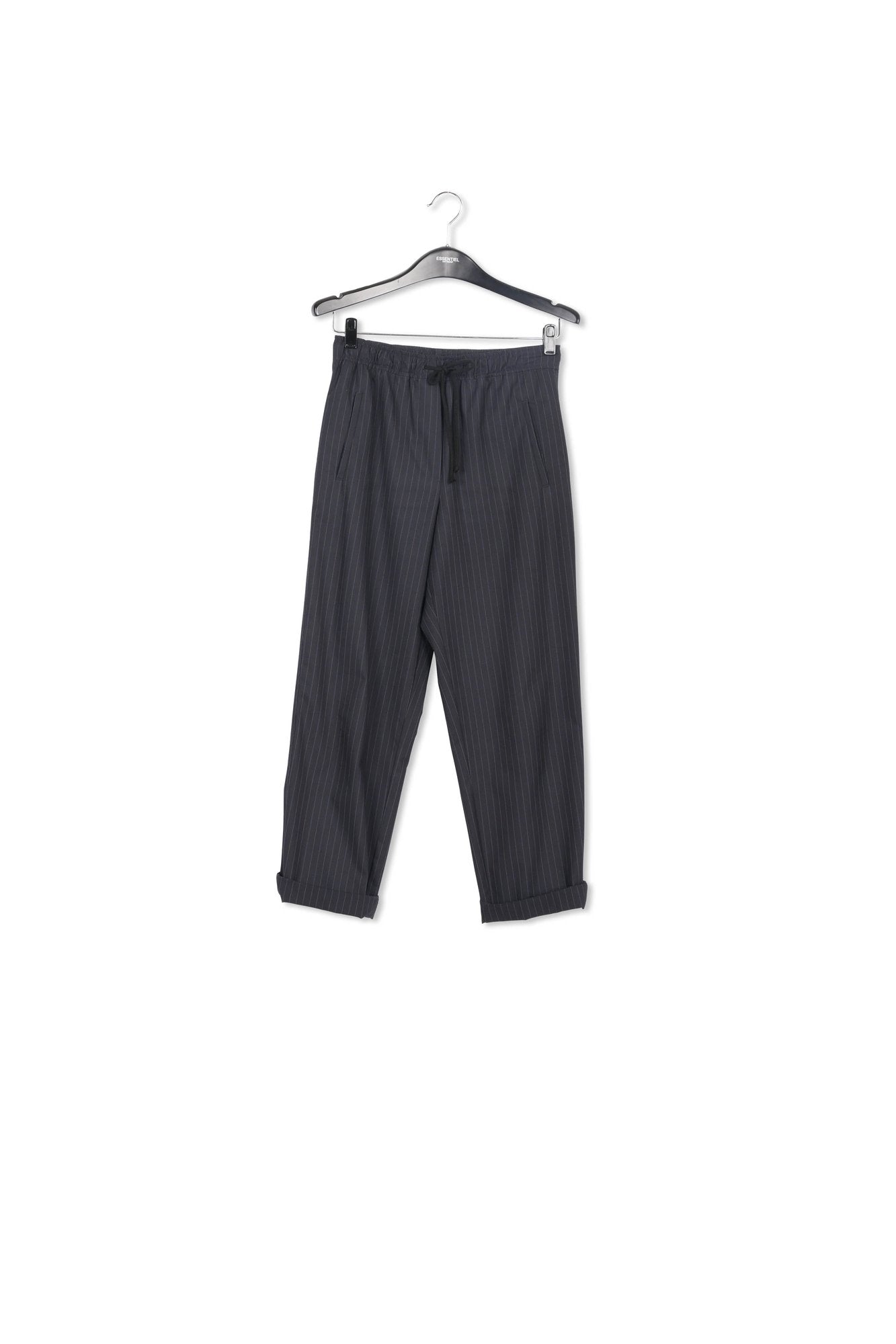 Dark blue pinstriped pants RE—SSENTIEL | Essentiel second hand