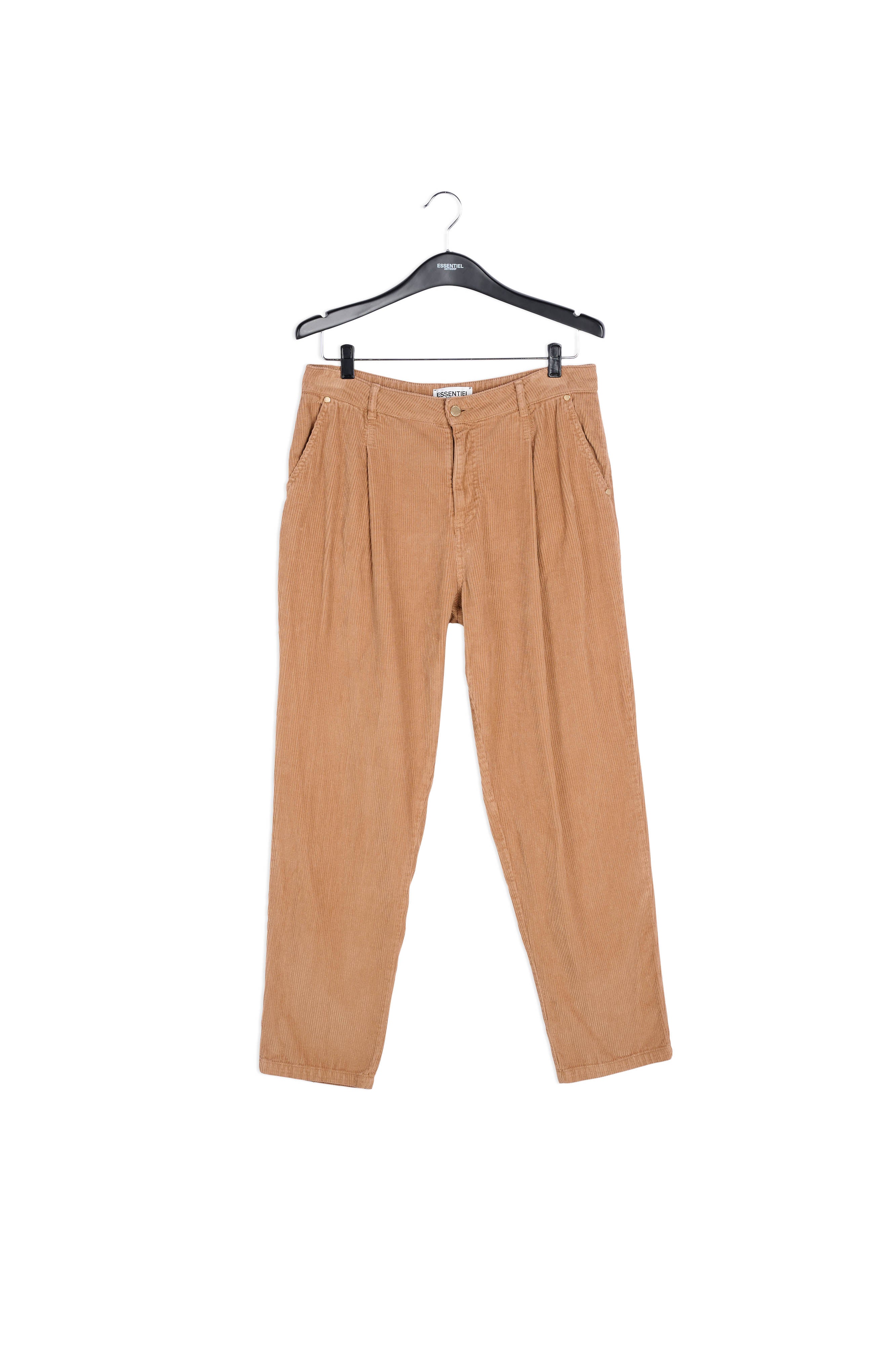 Pantalon en velours camel RE—SSENTIEL | Essentiel second hand