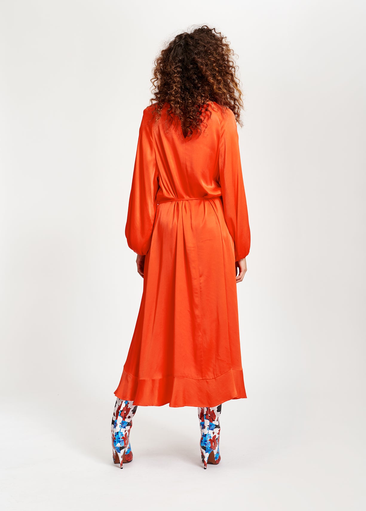 Robe midi orange RE—SSENTIEL | Essentiel second hand