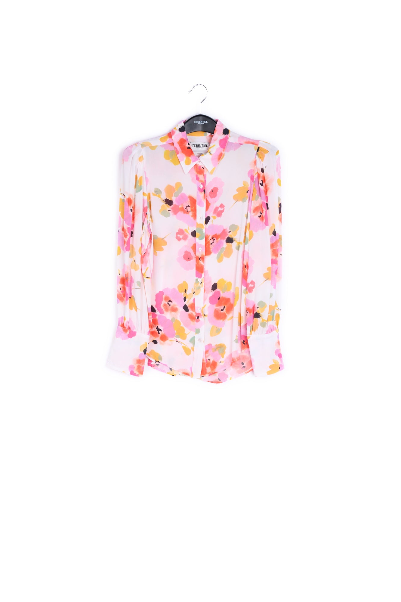 Off-white floral-print shirt RE—SSENTIEL | Essentiel second hand