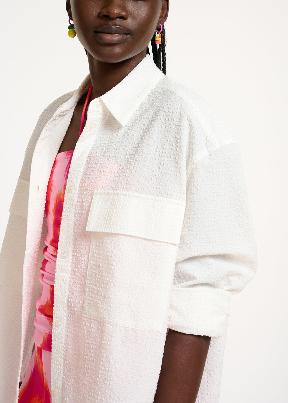 Chemise oversize blanche RE—SSENTIEL | Essentiel second hand