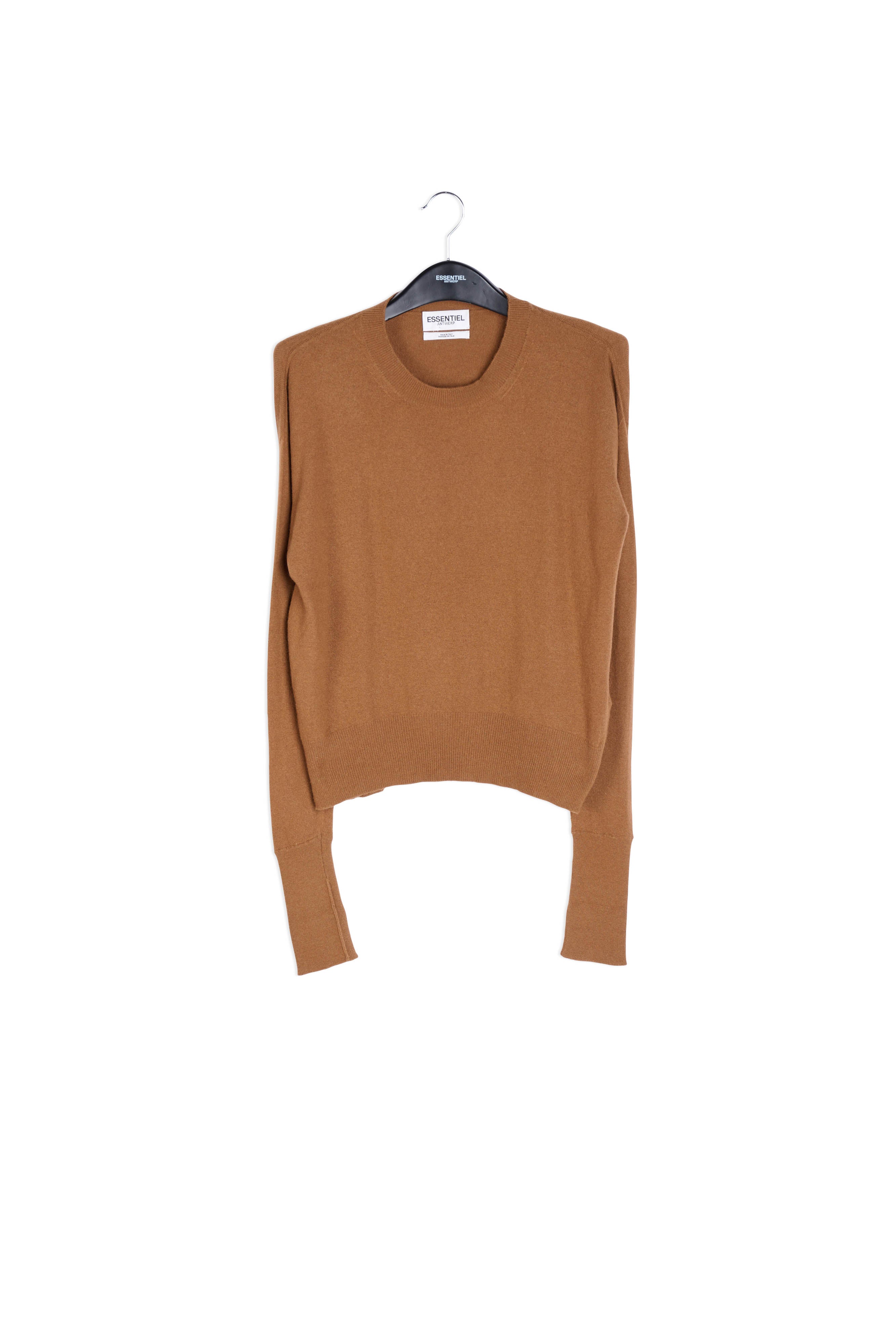 Camel merino wool blend sweater RE—SSENTIEL | Essentiel second hand