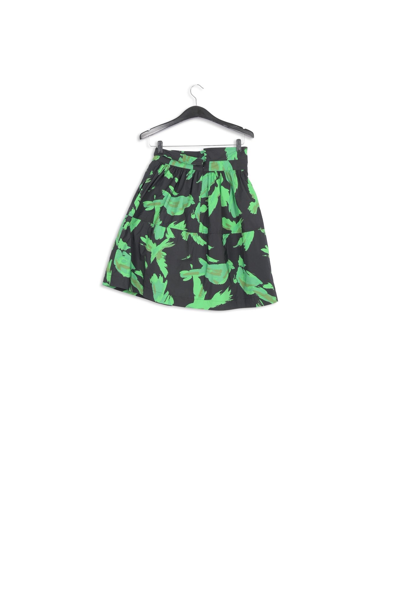Black and green gathered mini skirt RE—SSENTIEL | Essentiel second hand