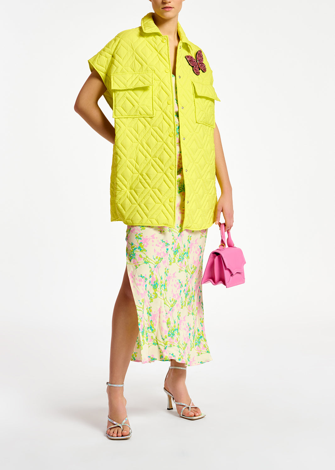 Yellow quilted vest RE—SSENTIEL | Essentiel second hand