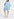 Robe bleu clair à volants Faume - seconde main