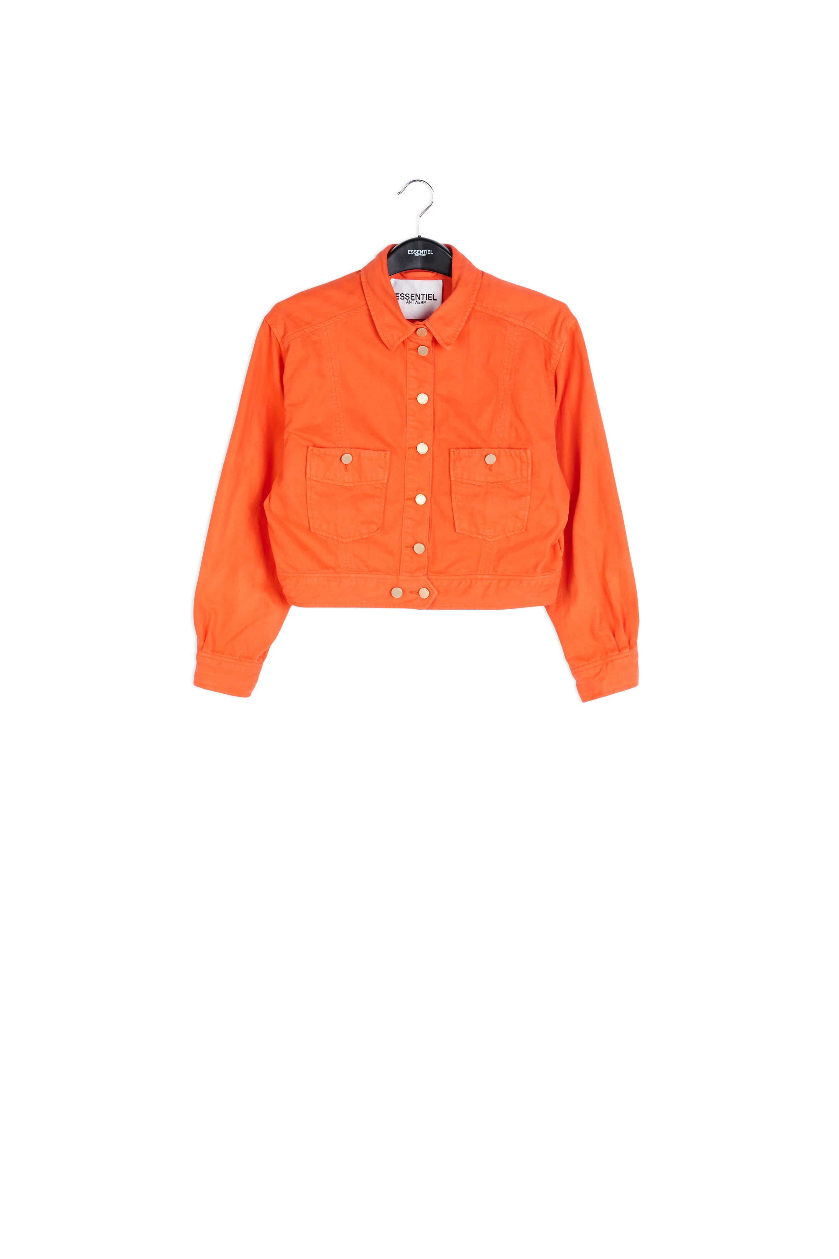 Bright orange denim jacket RE—SSENTIEL | Essentiel second hand