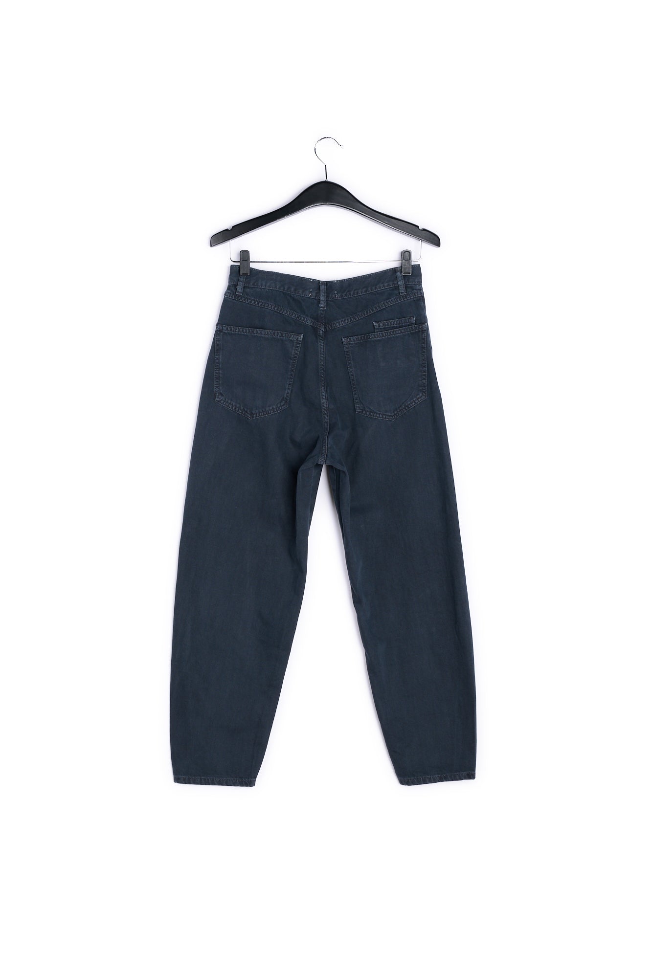 Black high waist loose-fit jeans RE—SSENTIEL | Essentiel second hand