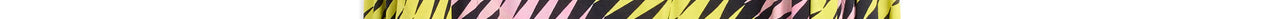 Robe à imprimé graphique rose, noir et jaune Faume - seconde main
