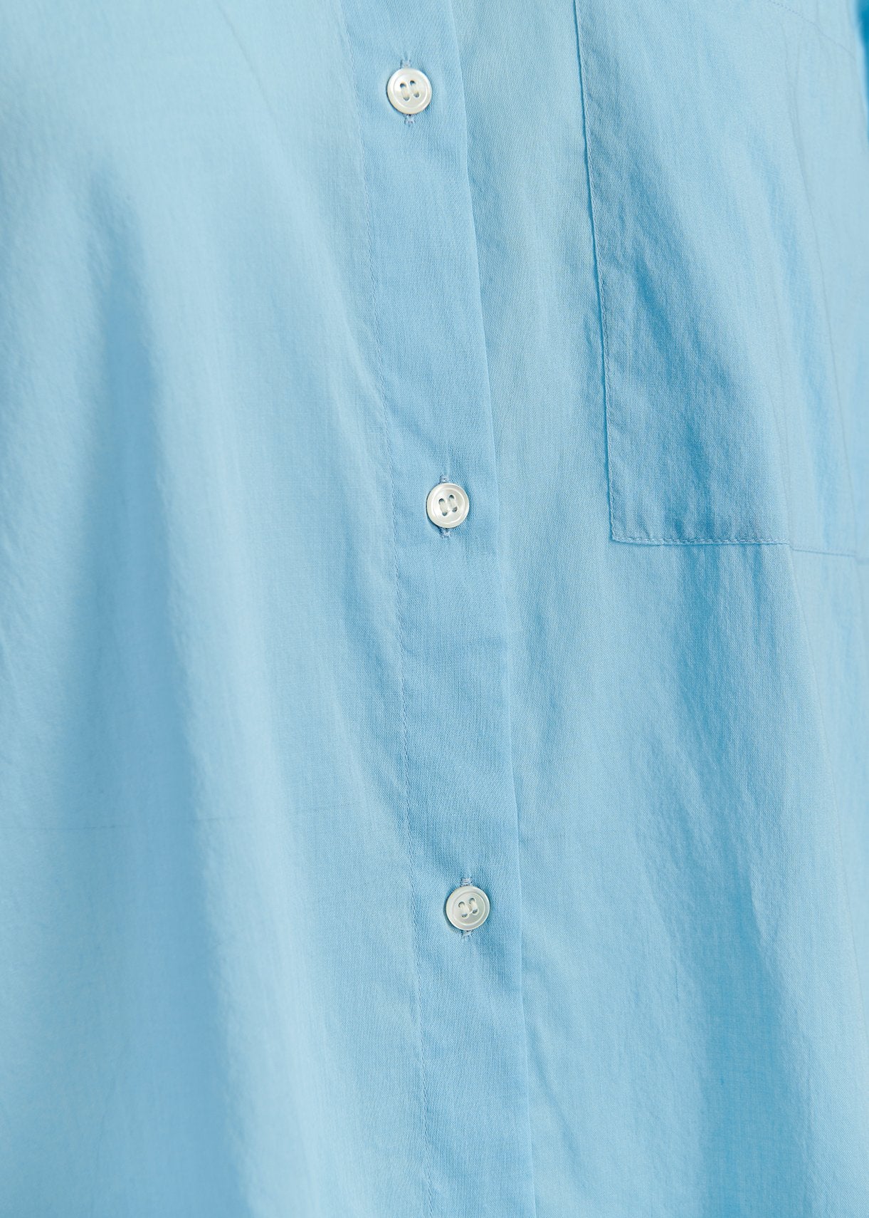 Chemise oversize bleue en voile de coton RE—SSENTIEL | Essentiel second hand