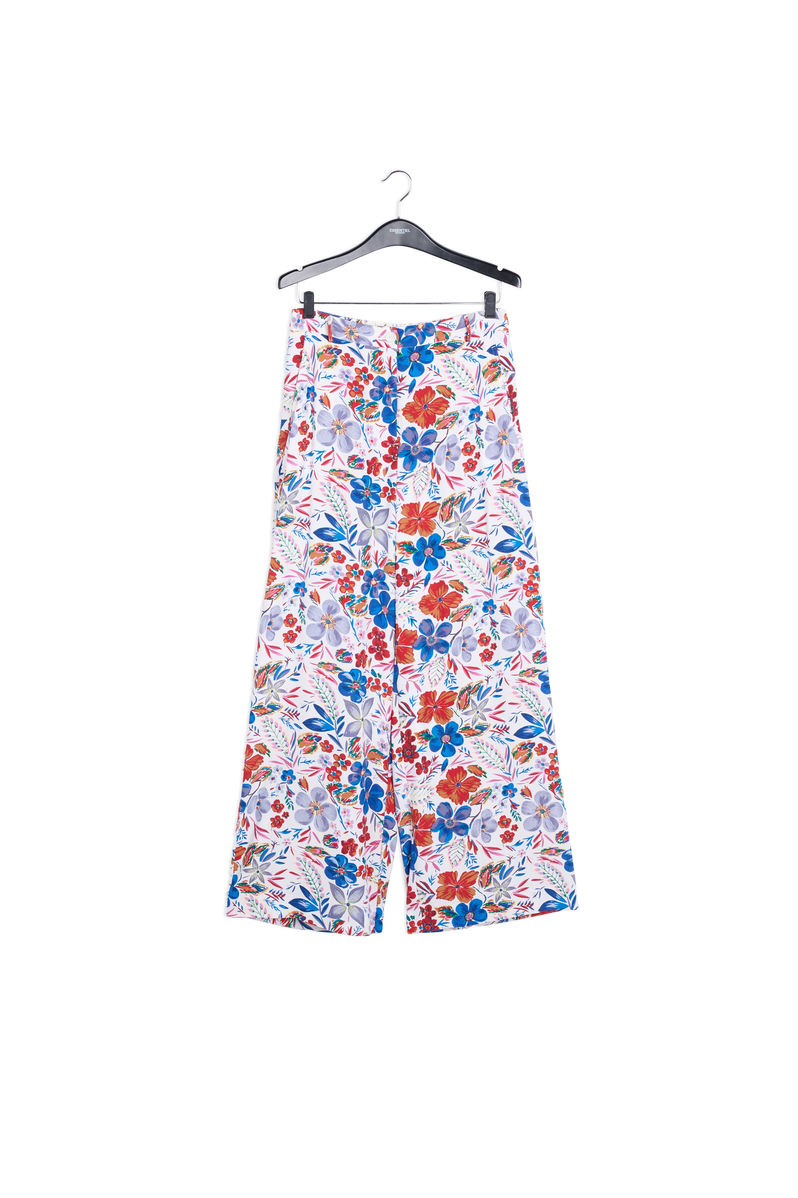 Off white floral wide-leg pants RE—SSENTIEL | Essentiel second hand