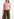 Vintage pink sleeveless knitted top with check motif Faume - seconde main