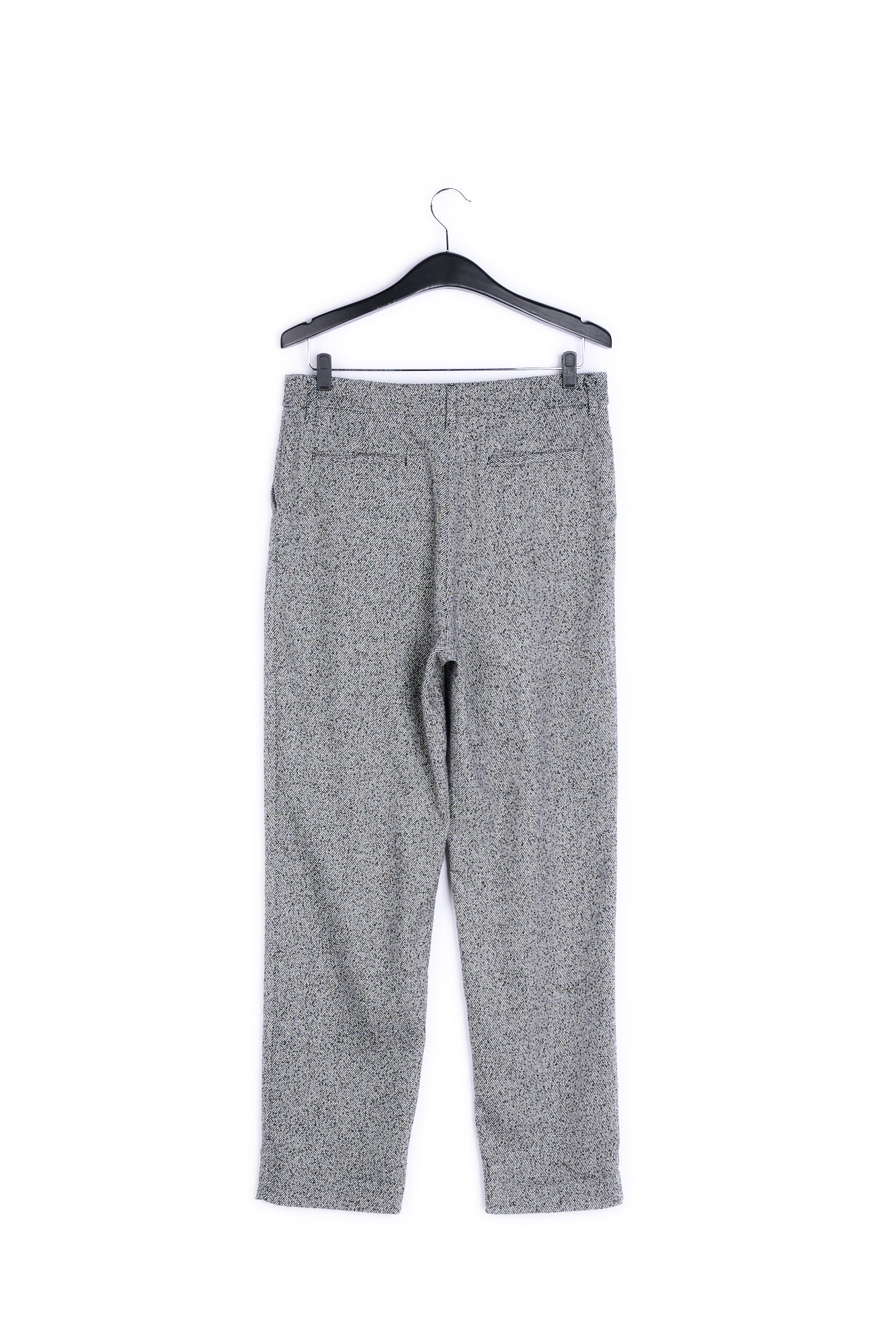 Grey mélange carrot-shaped pants RE—SSENTIEL | Essentiel second hand