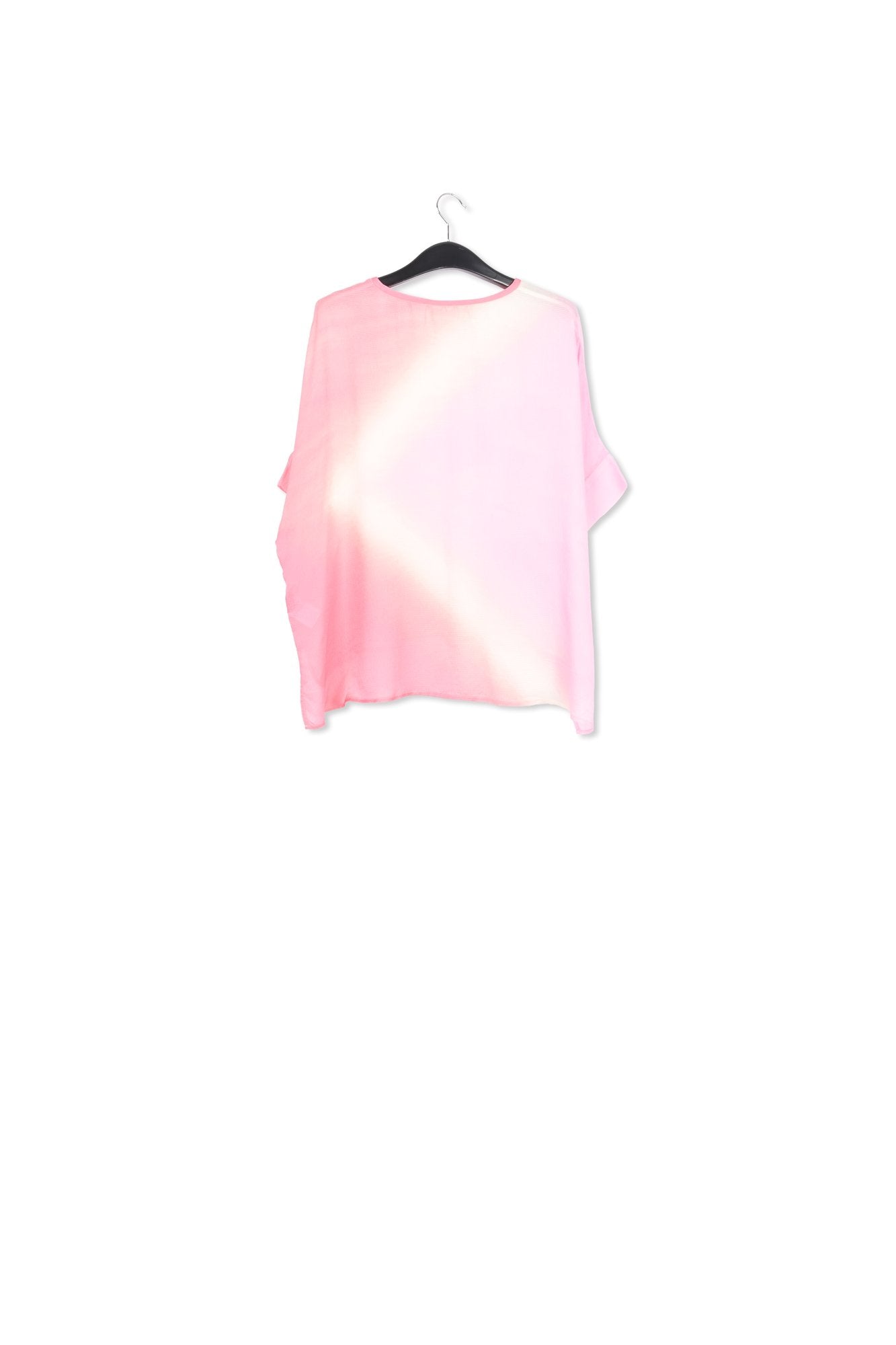 Light pink boxy tie-dye print top RE—SSENTIEL | Essentiel second hand