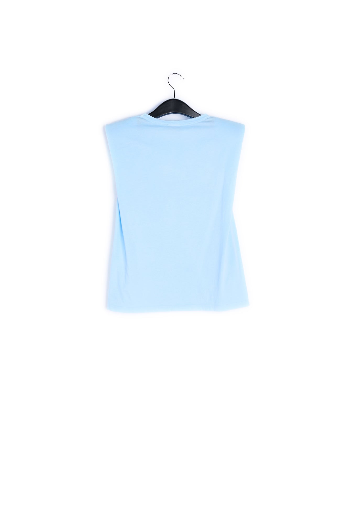 Light blue organic cotton tank top RE—SSENTIEL | Essentiel second hand