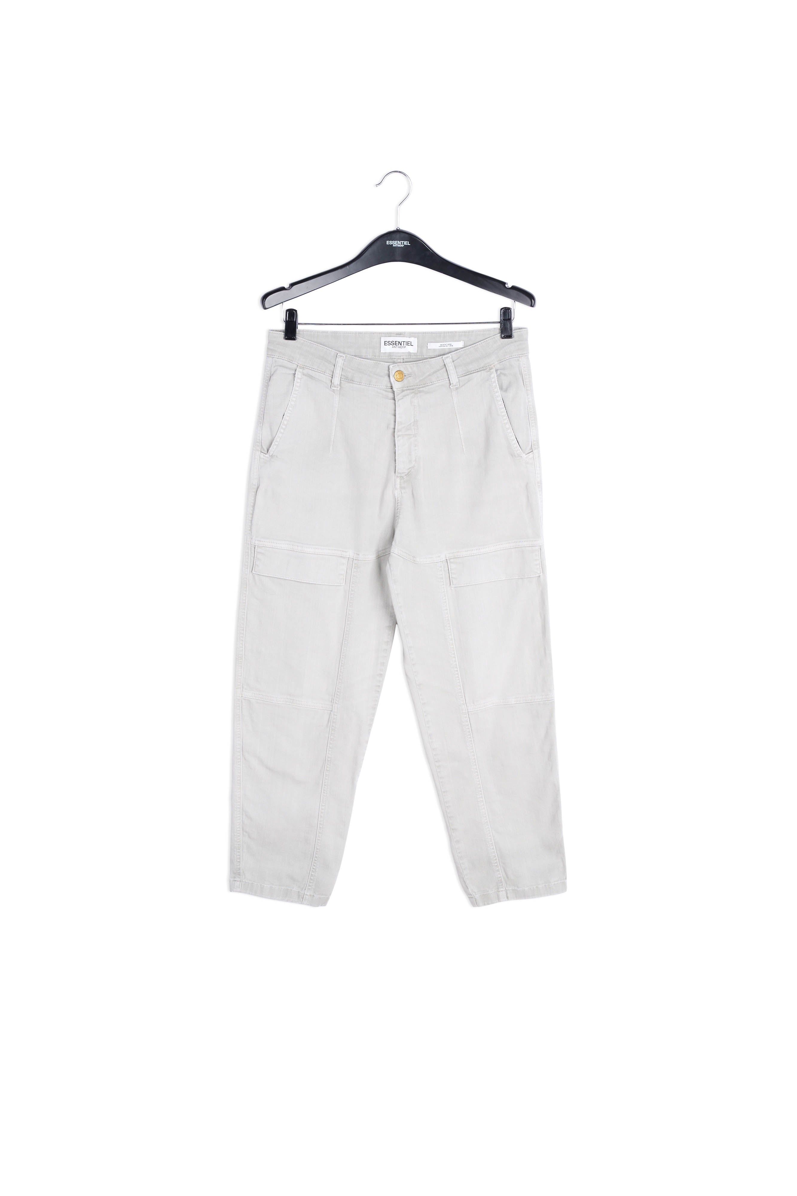 Grey cropped straight-leg jeans RE—SSENTIEL | Essentiel second hand
