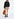Black organic cotton slogan T-shirt Faume - seconde main