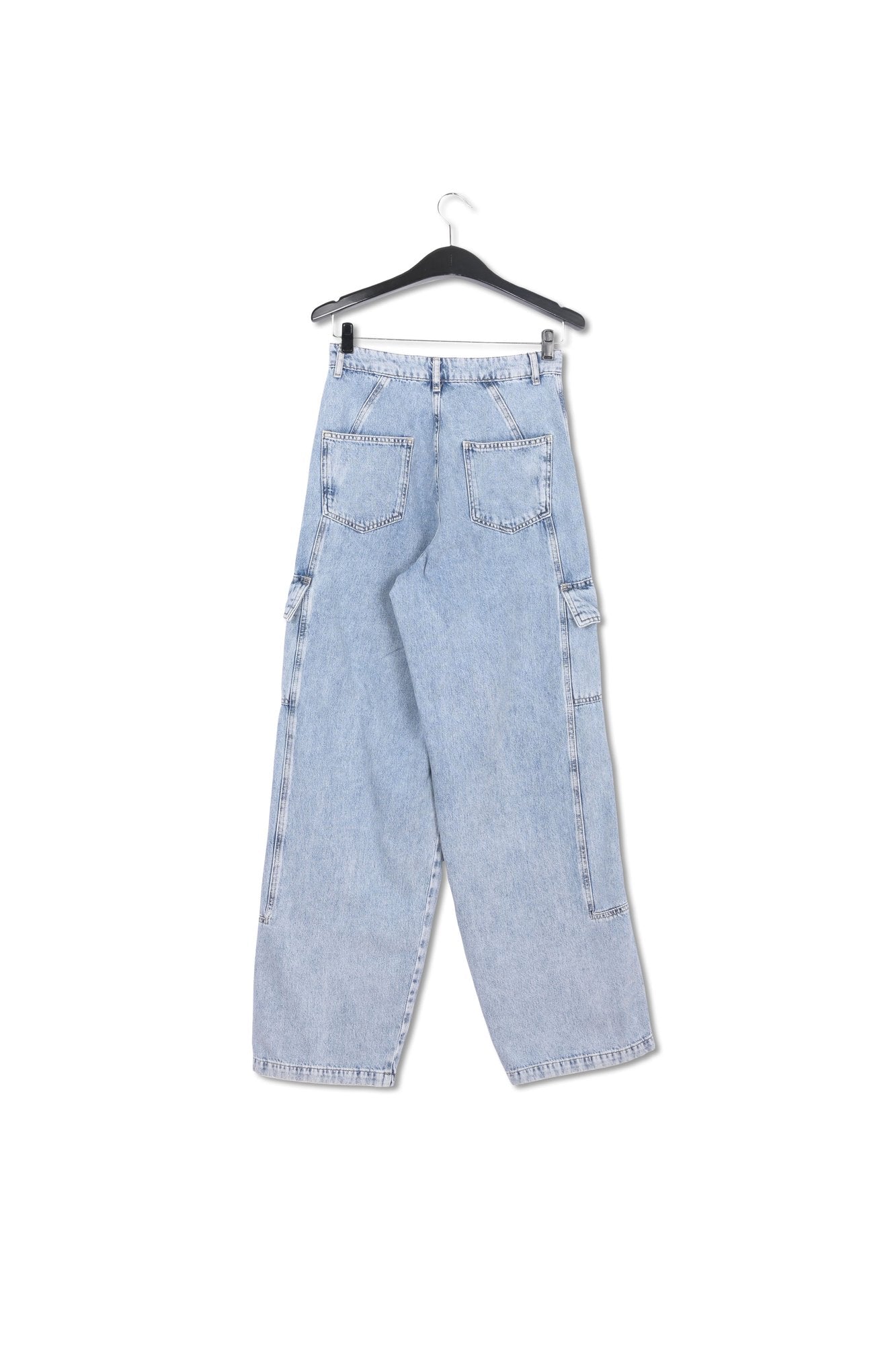 Wide-leg cargo blue jeans RE—SSENTIEL | Essentiel second hand