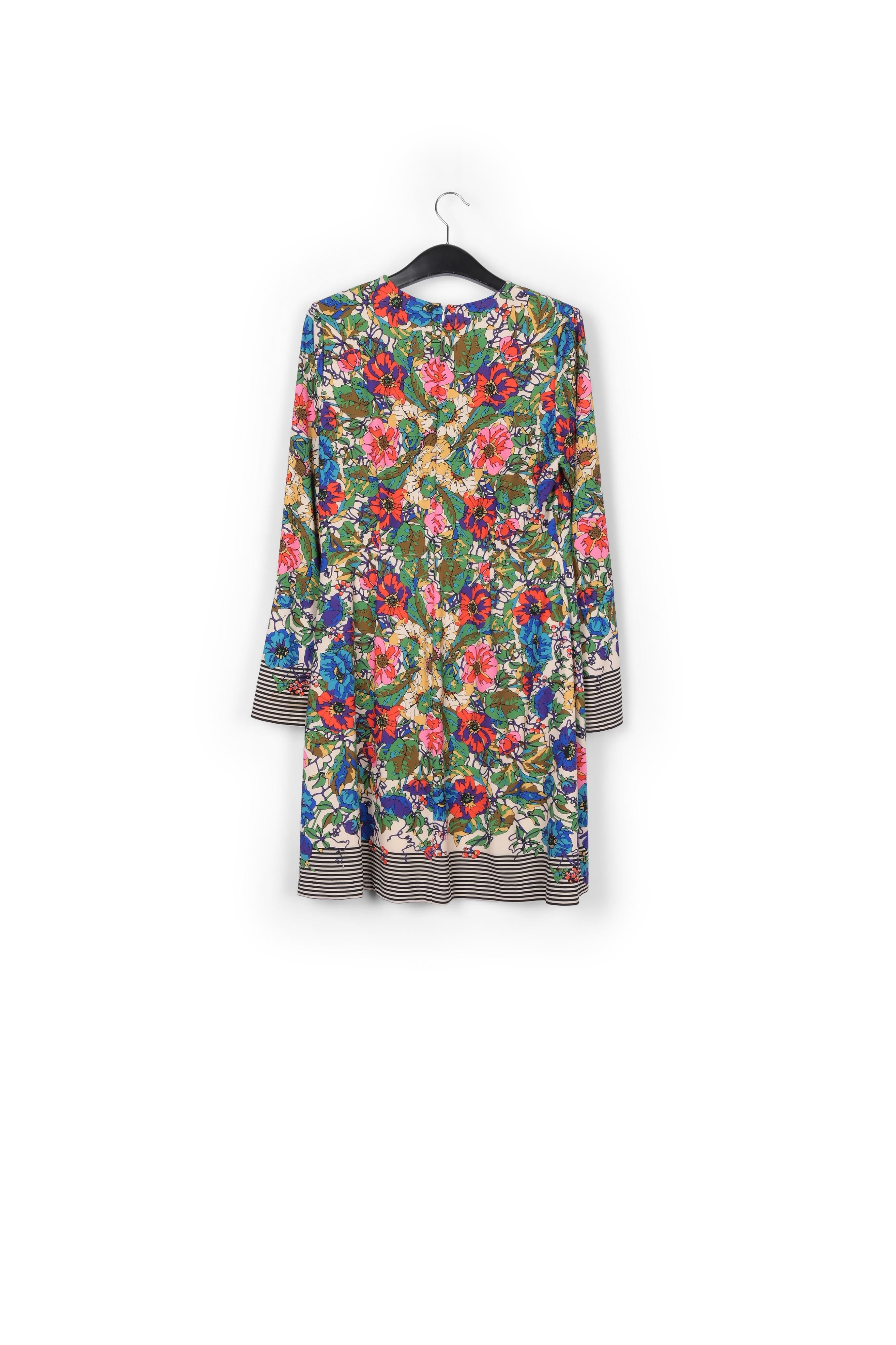 Mini robe écrue à rayures et à fleurs RE—SSENTIEL | Essentiel second hand