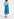 Blue and white polka-dotted midi skirt Faume - seconde main