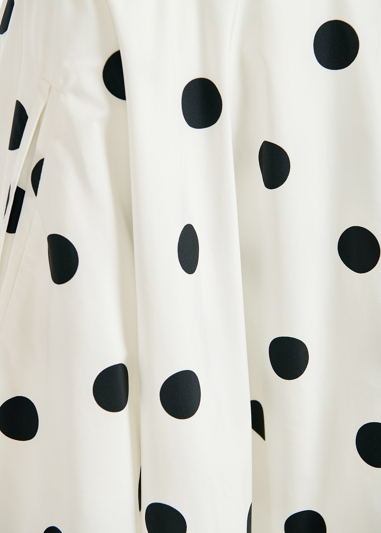 White and black polka-dot voluminous mini skirt RE—SSENTIEL | Essentiel second hand