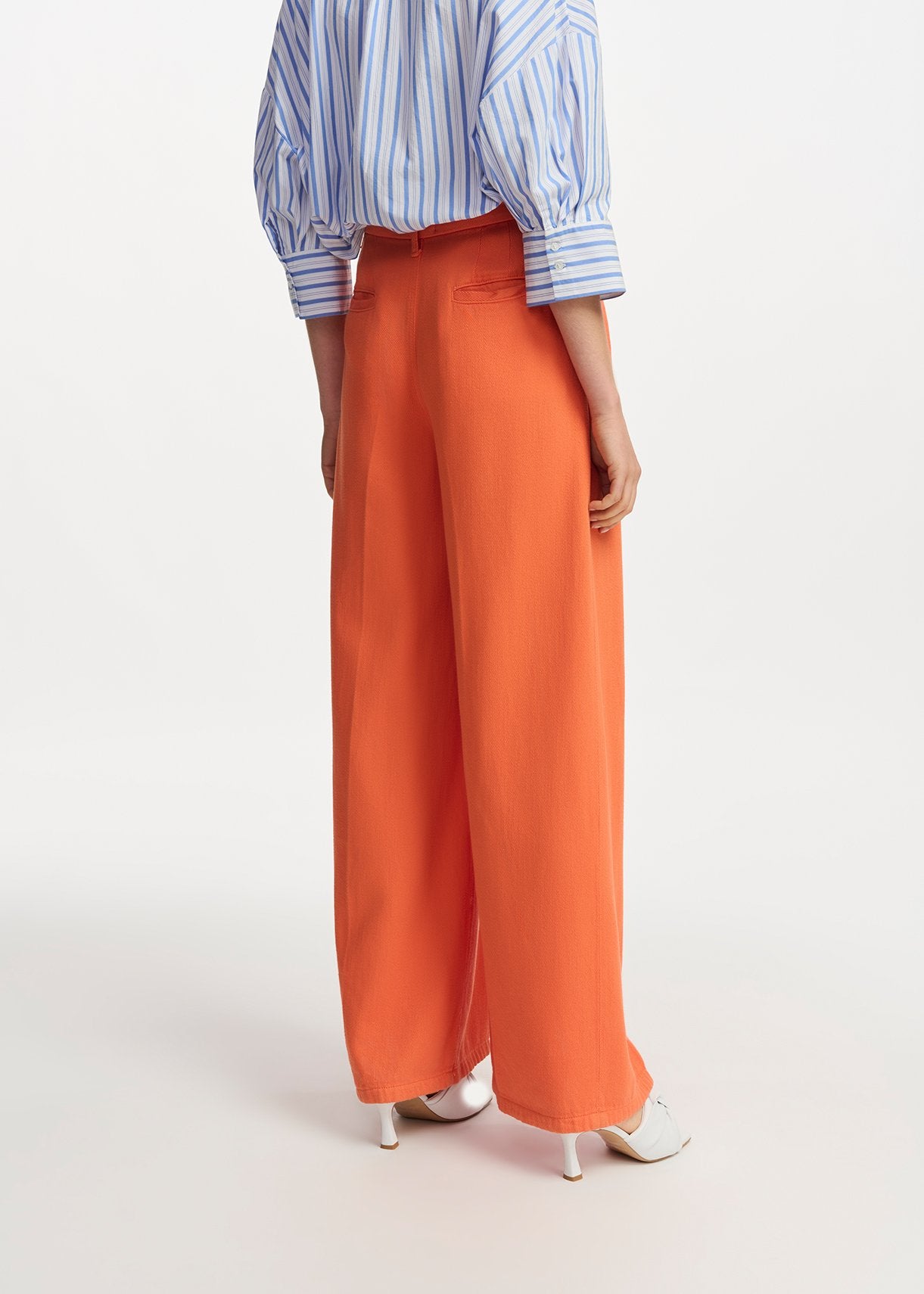 Orange wide-leg jeans RE—SSENTIEL | Essentiel second hand