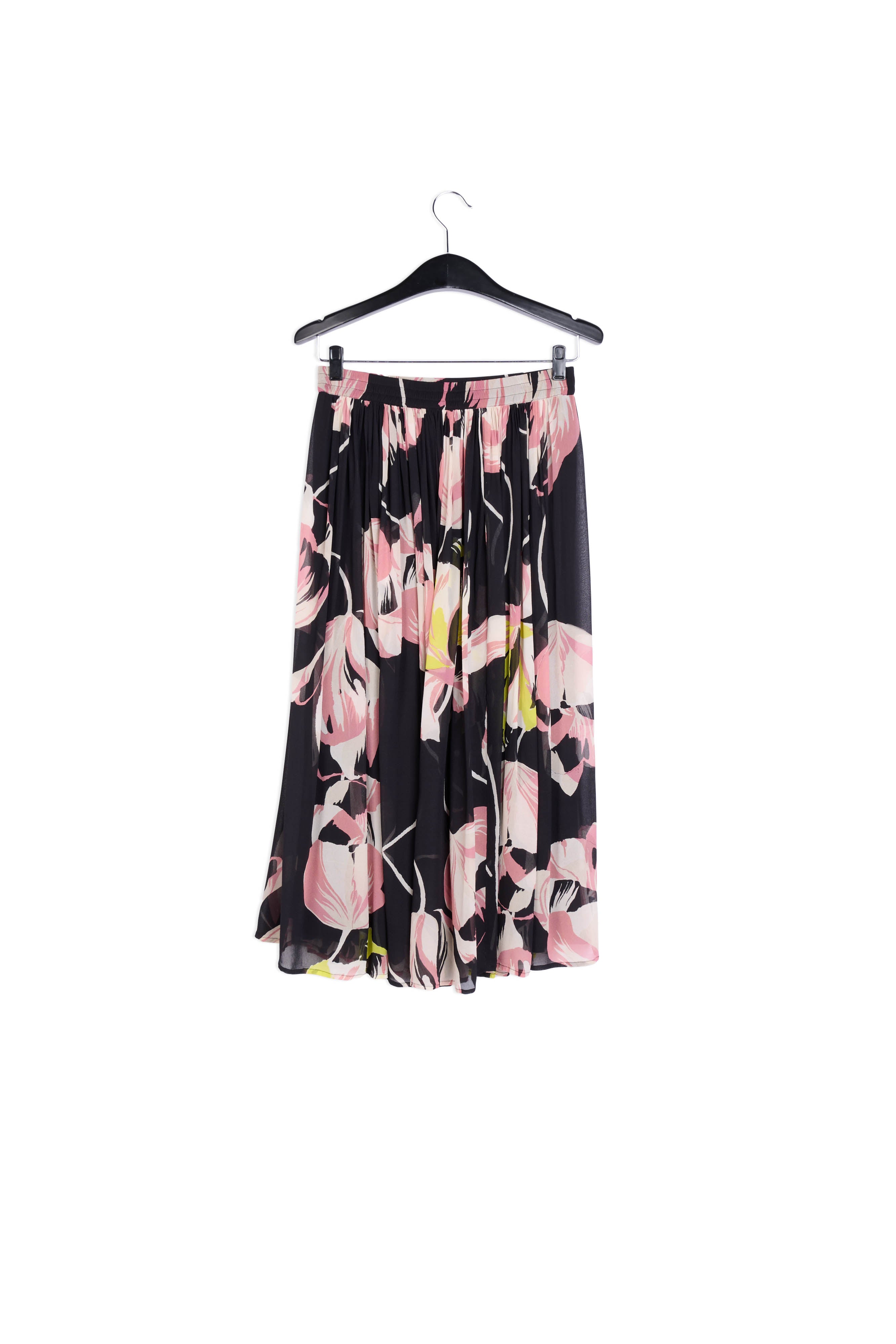 Black and off-white dotted maxi skirt RE—SSENTIEL | Essentiel second hand