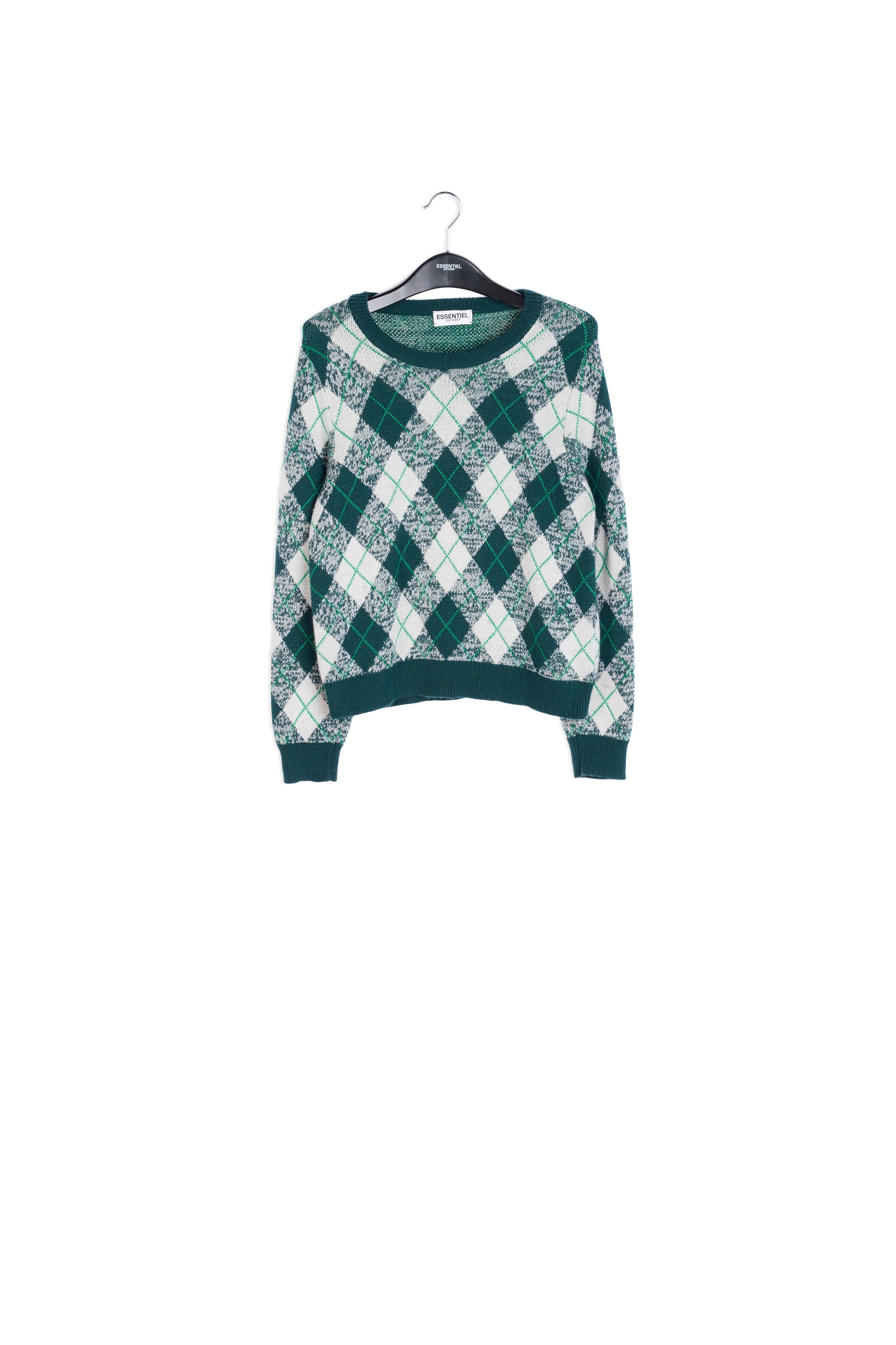 Diamond jacquard sweater RE—SSENTIEL | Essentiel second hand