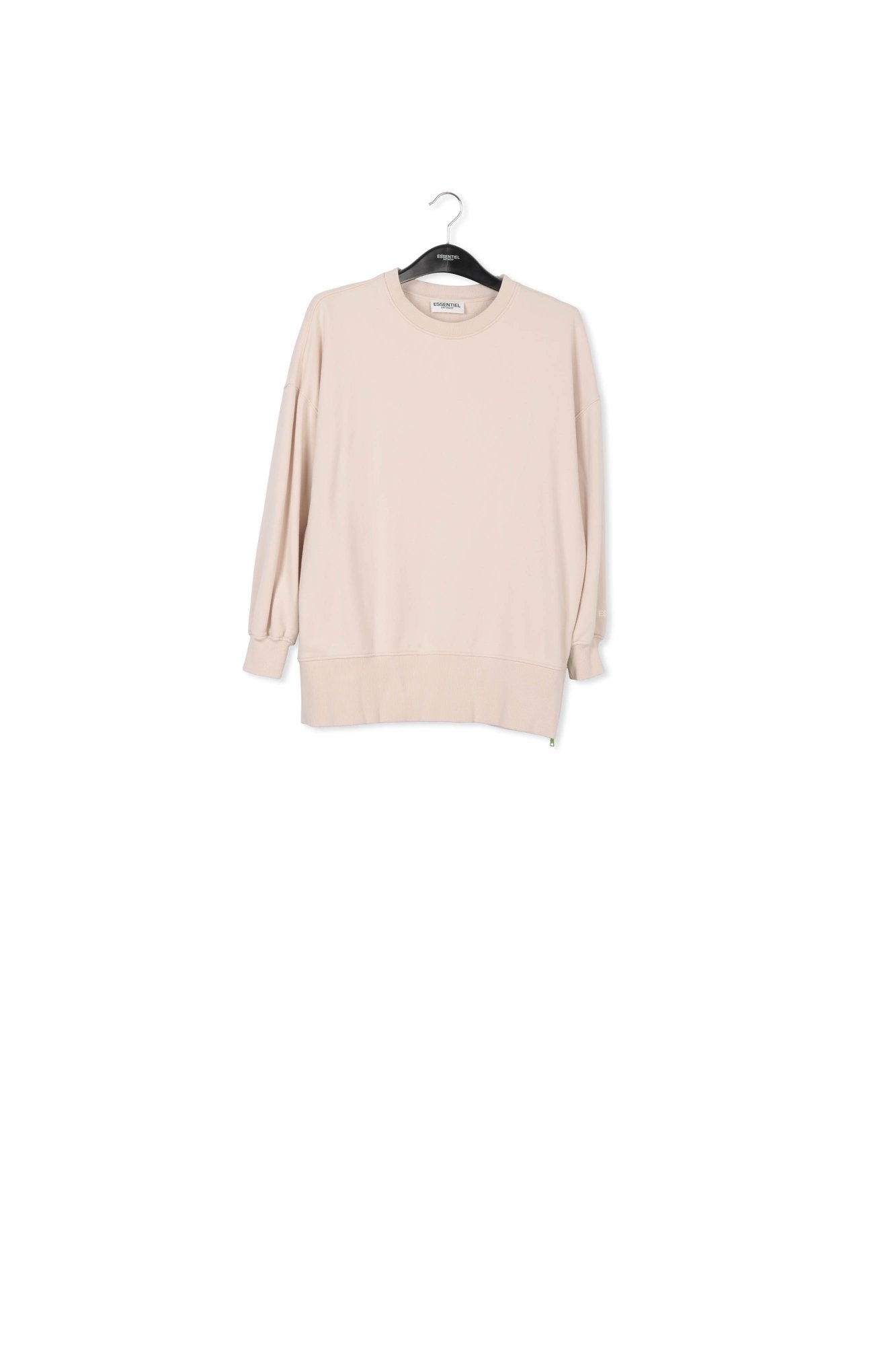 Off-white organic cotton sweatshirt with boxy cut RE—SSENTIEL | Essentiel second hand