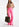 Jean rose fluo aux jambes larges Faume - seconde main