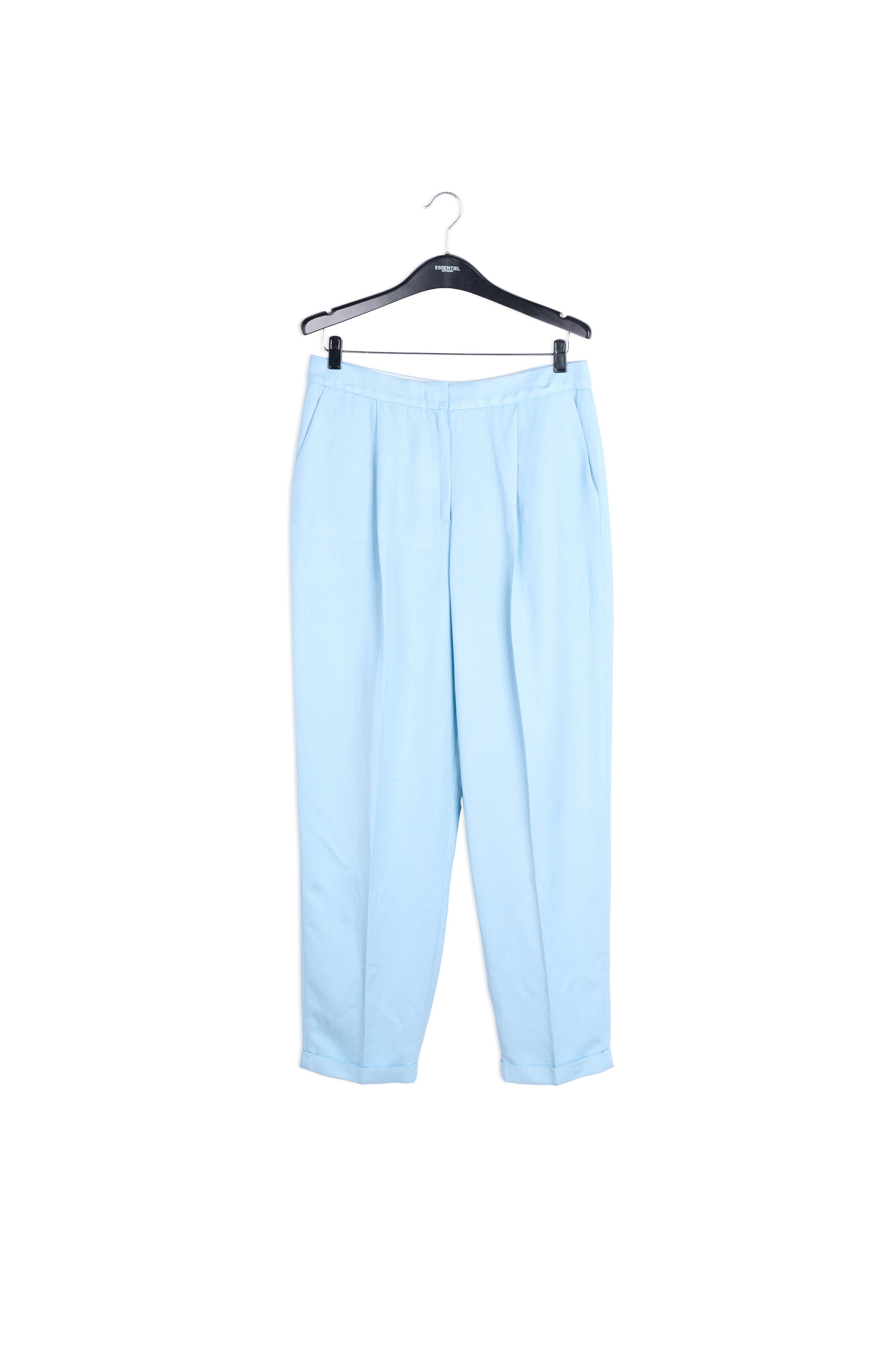 Pantalon bleu clair taille mi-haute RE—SSENTIEL | Essentiel second hand