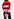 Red, pink and black striped knit sweater Faume - seconde main