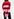 Red, pink and black striped knit sweater Faume - seconde main
