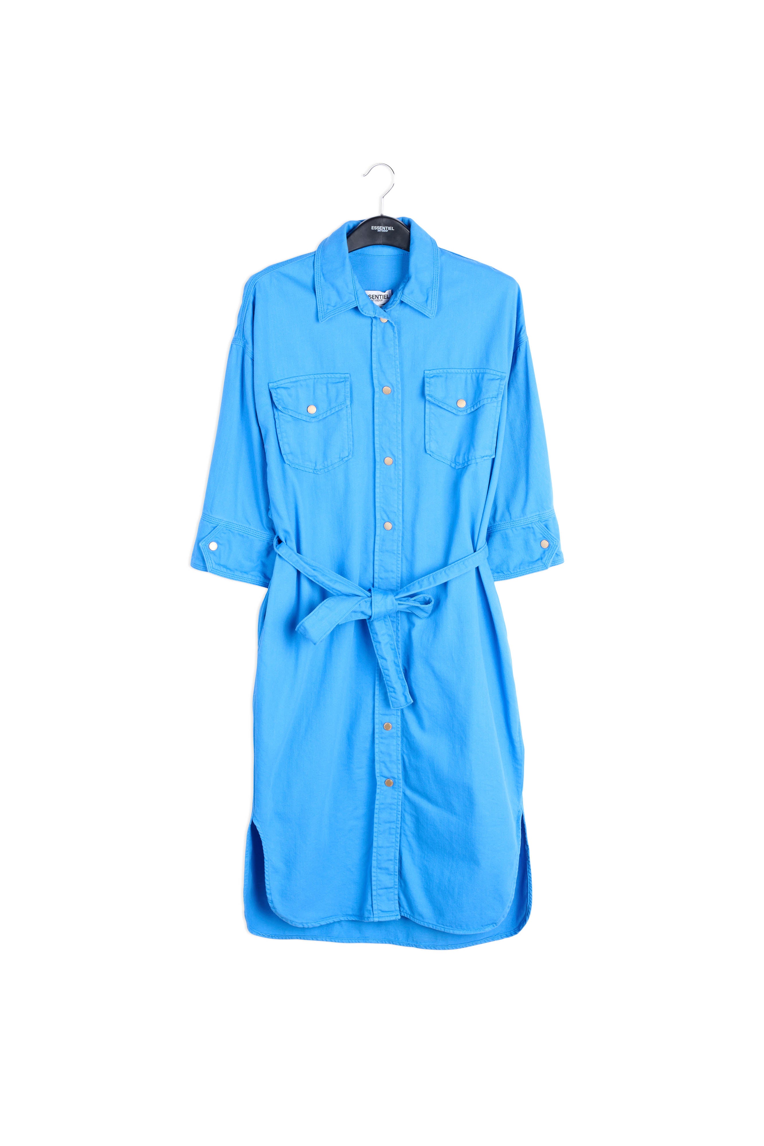 Blue denim shirt dress RE—SSENTIEL | Essentiel second hand