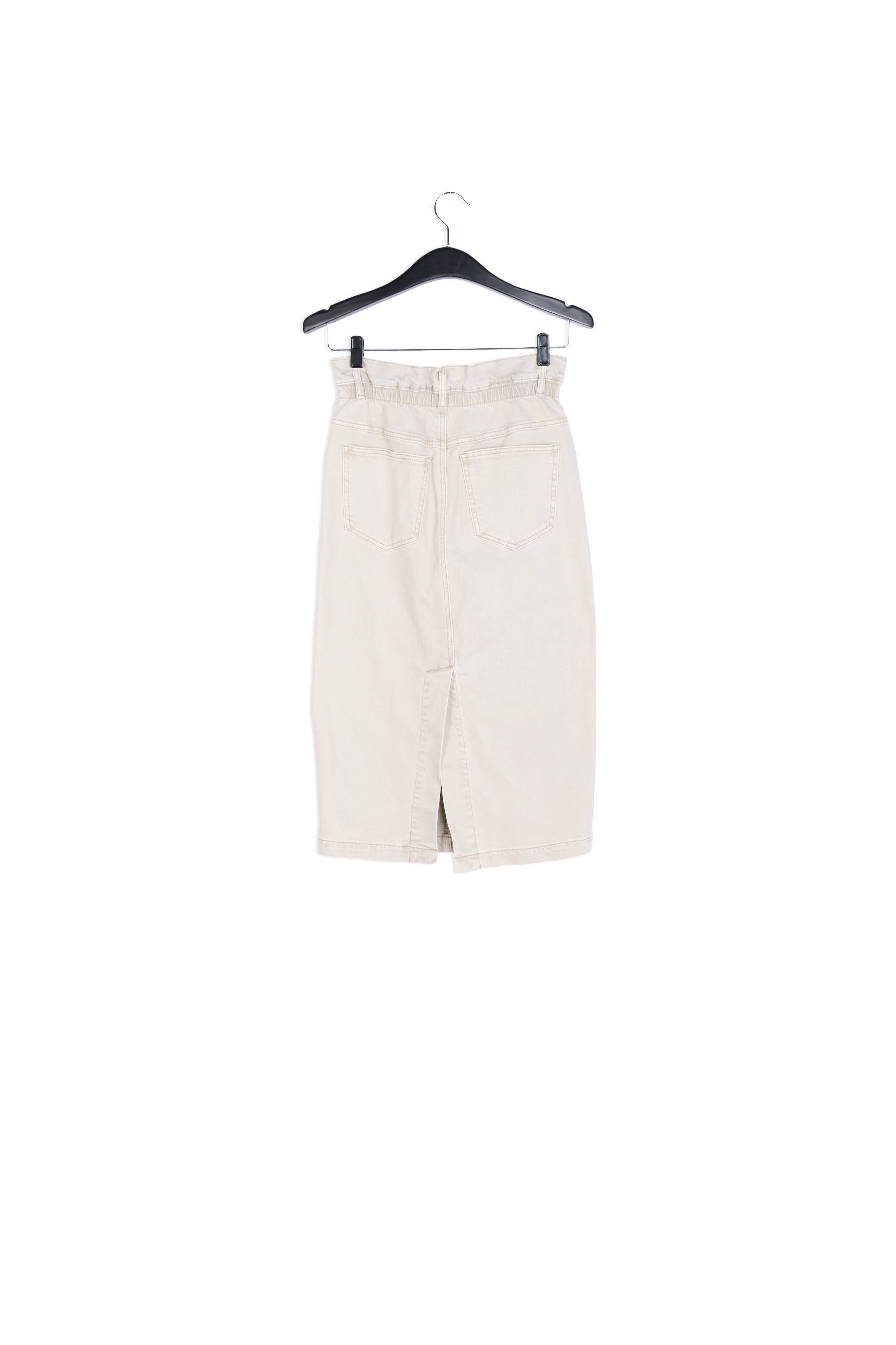 Jupe fourreau en jean beige RE—SSENTIEL | Essentiel second hand