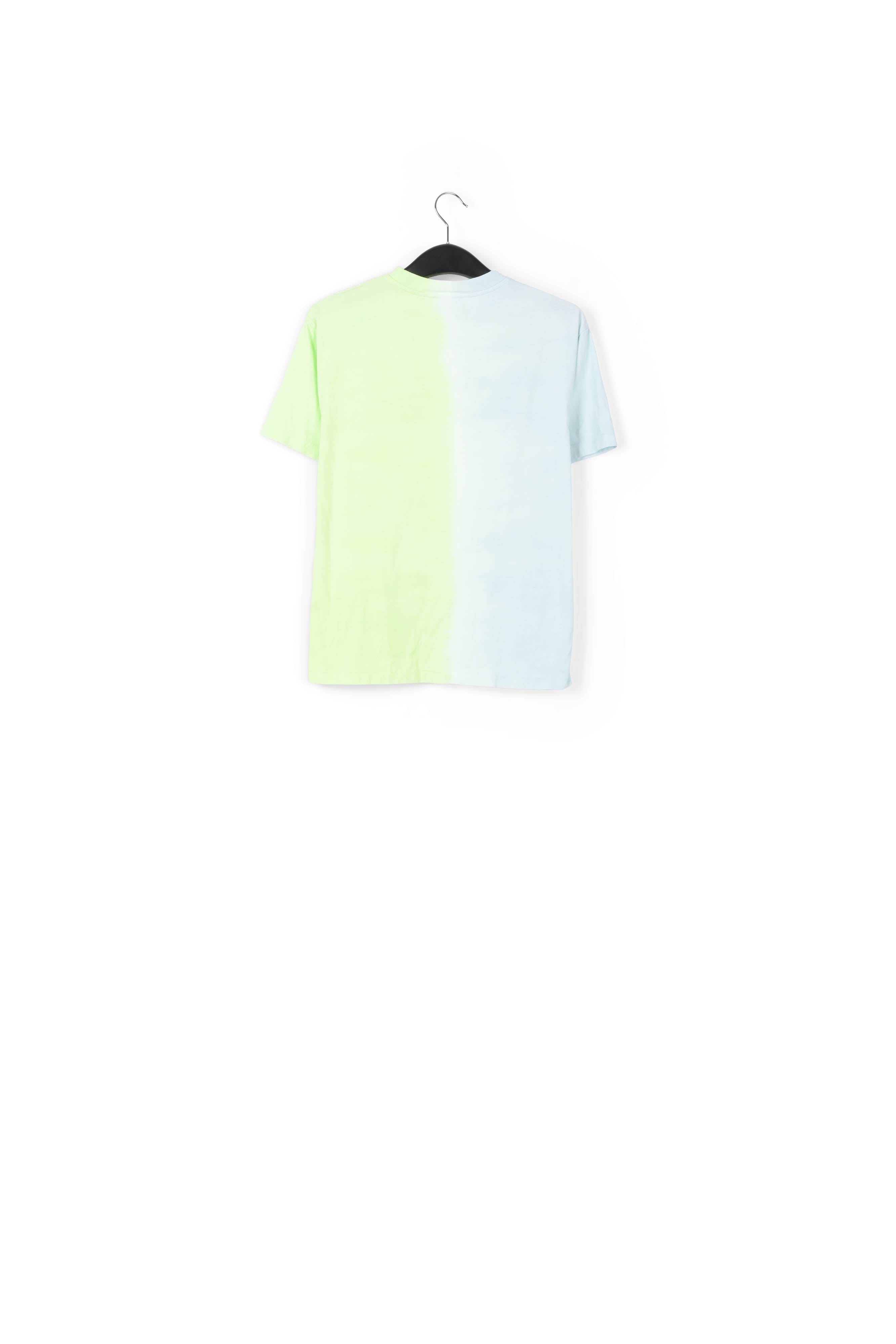 Light blue and light green tie-dyed cotton-jersey t-shirt RE—SSENTIEL | Essentiel second hand