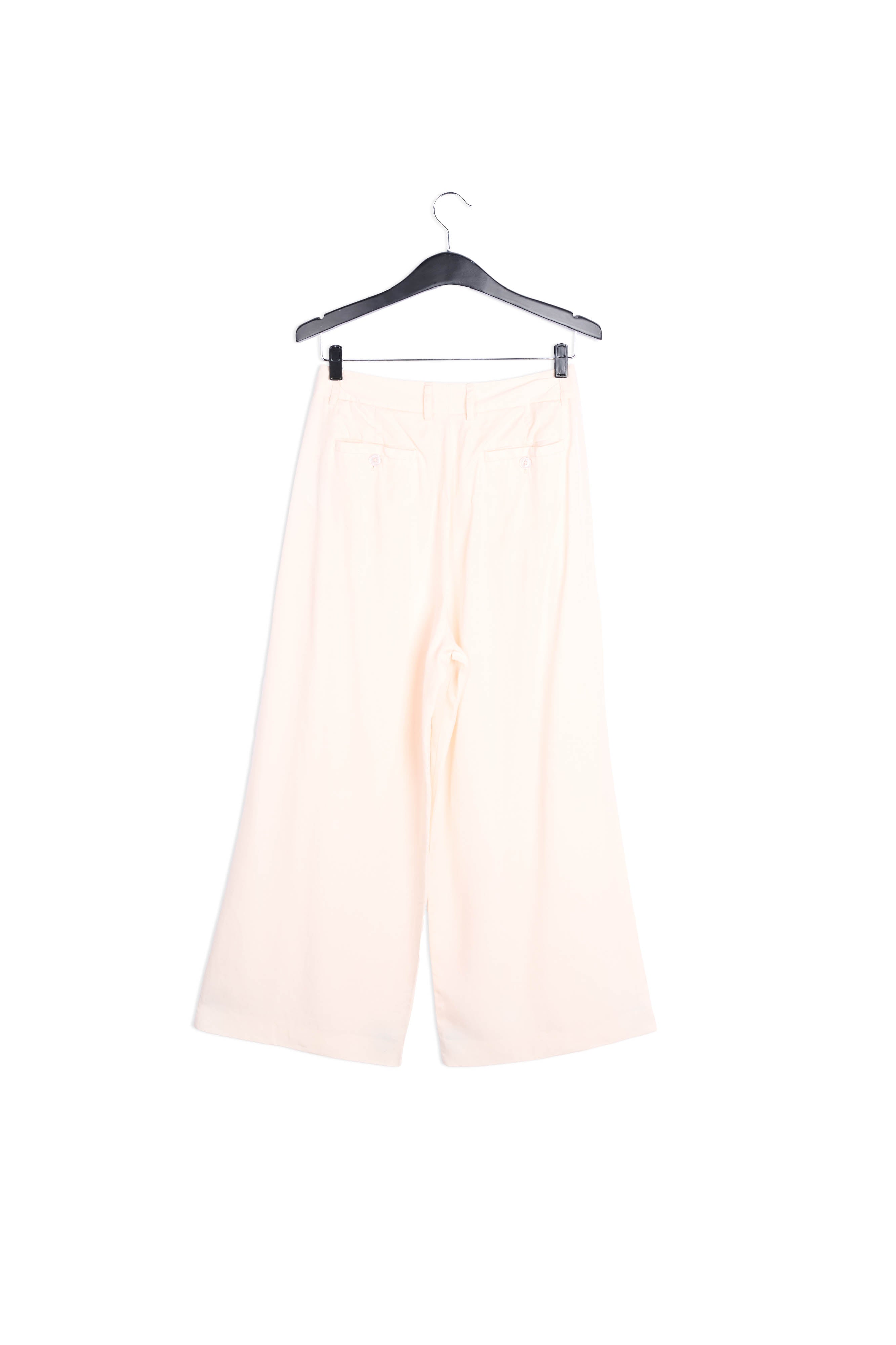 Off-white broek met wijde pijpen RE—SSENTIEL | Essentiel second hand