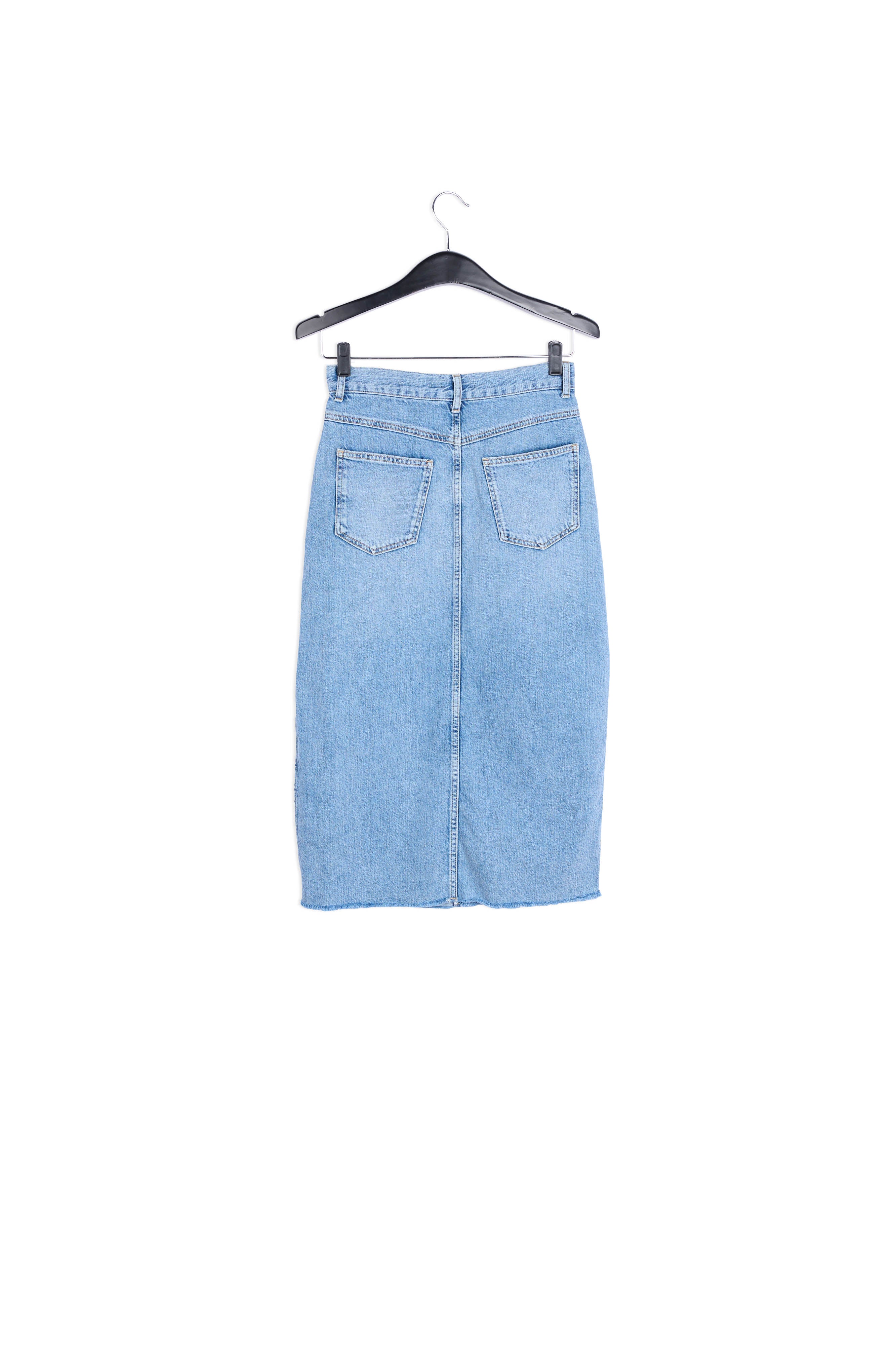 Dark blue denim pencil skirt RE—SSENTIEL | Essentiel second hand