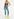 Jean boyfriend bleu à rivets Faume - seconde main