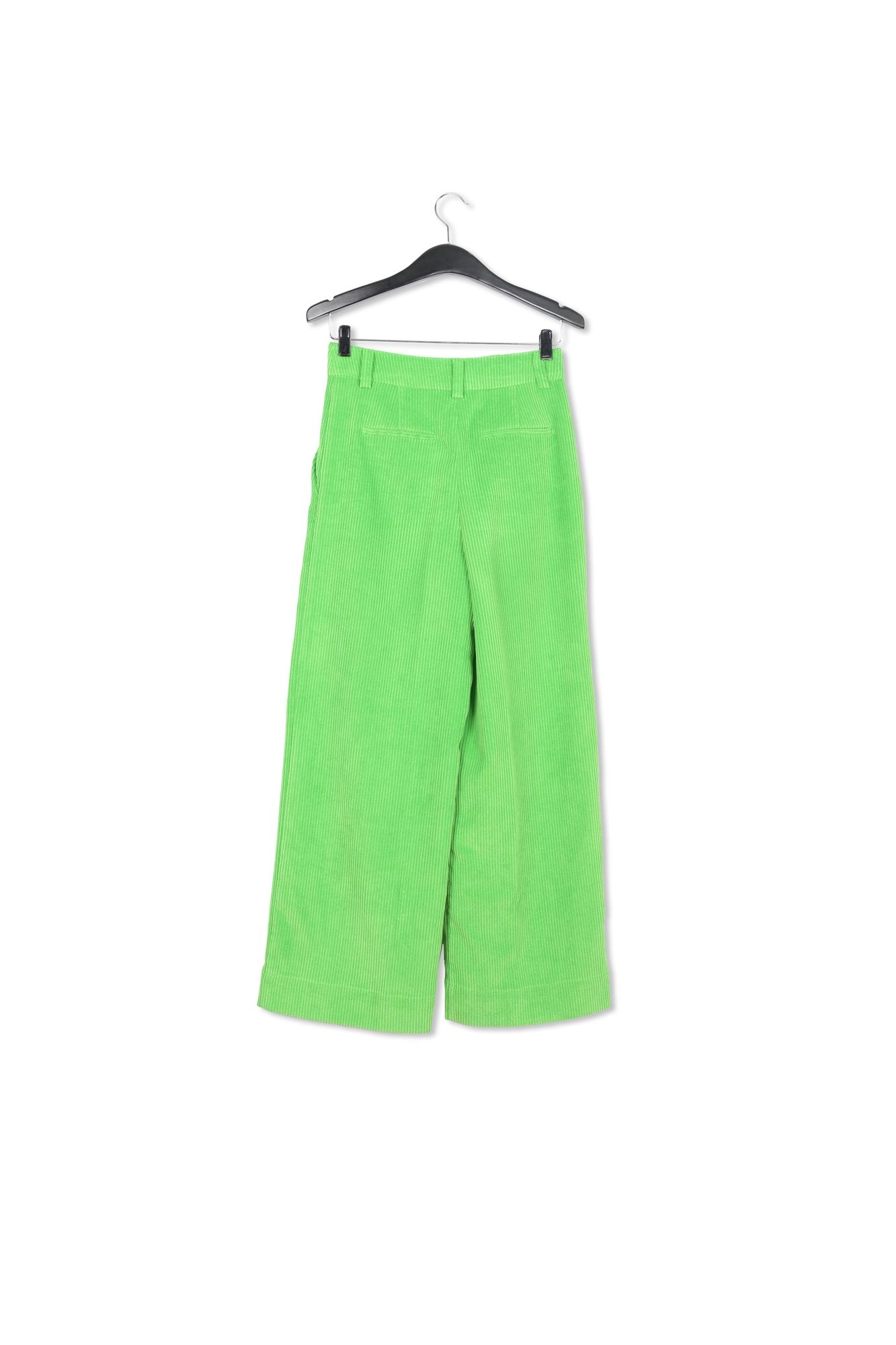 Pantalon large en velours côtelé vert RE—SSENTIEL | Essentiel second hand