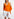 Débardeur orange en tricot fin Faume - seconde main