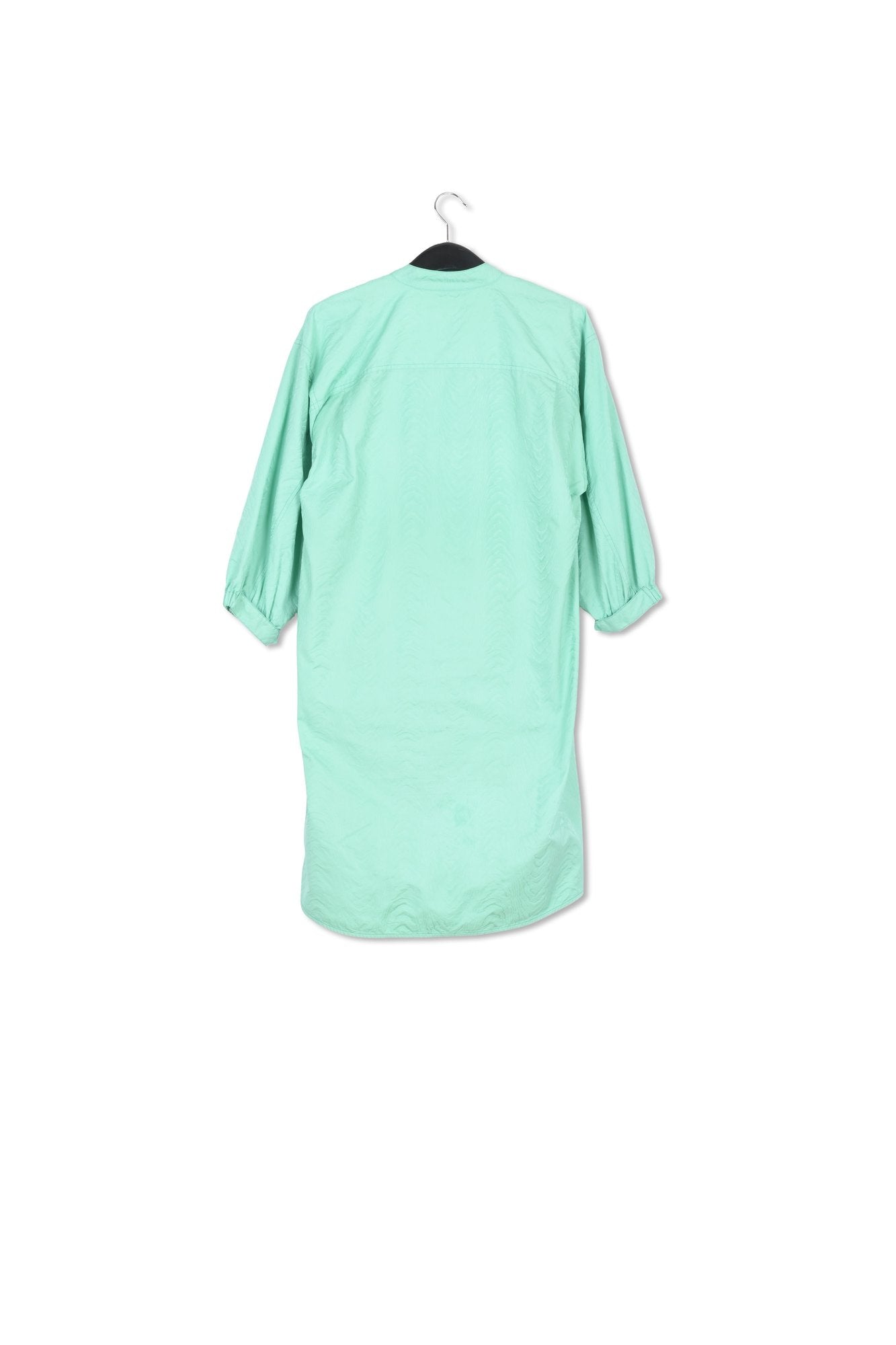 Turquoise jacquard shirt dress RE—SSENTIEL | Essentiel second hand