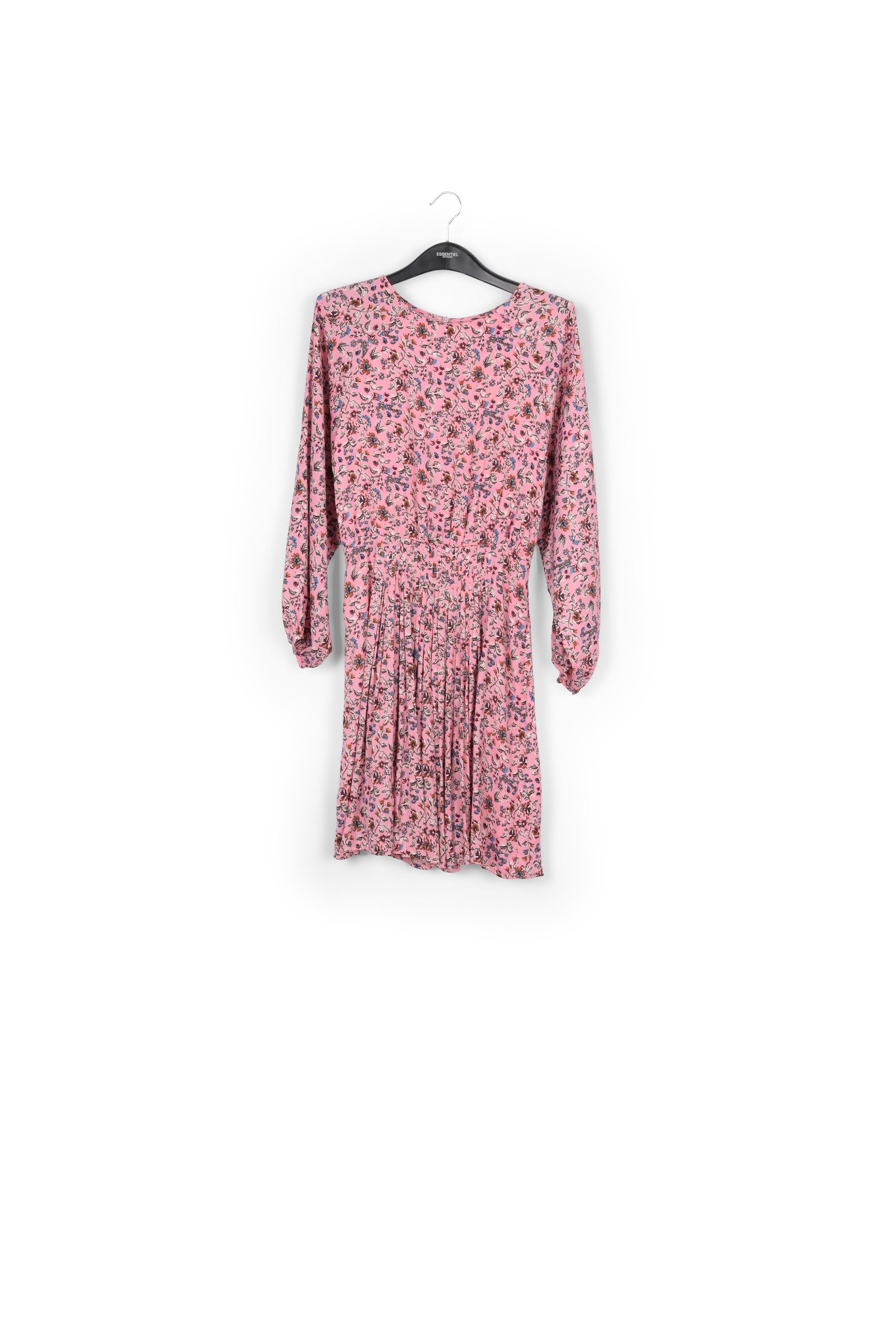 Mini robe florale rose à manches longues RE—SSENTIEL | Essentiel second hand