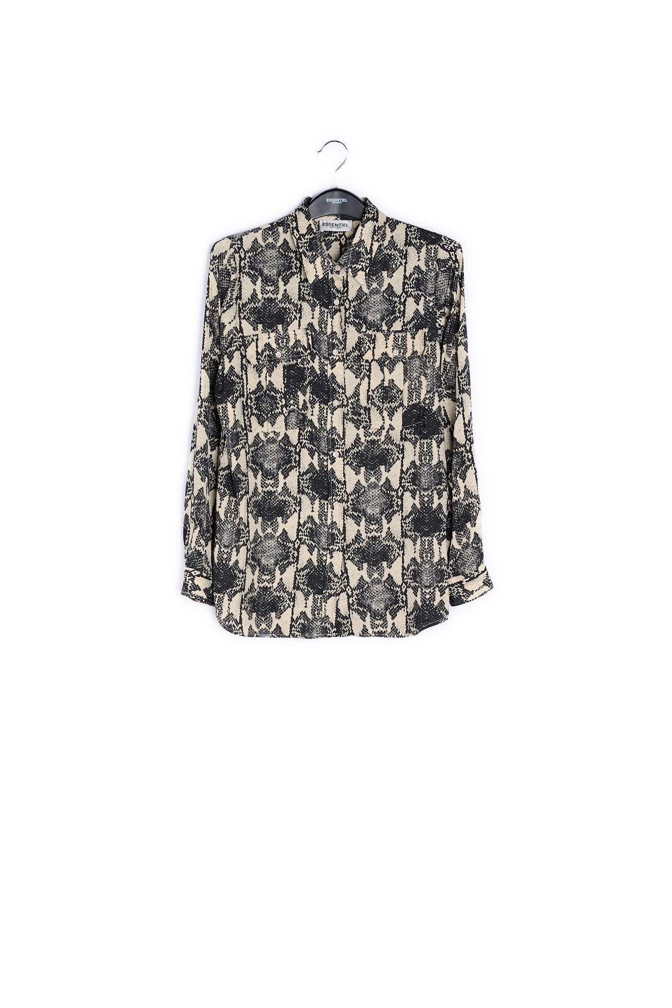 Off-white shirt with snake print RE—SSENTIEL | Essentiel second hand