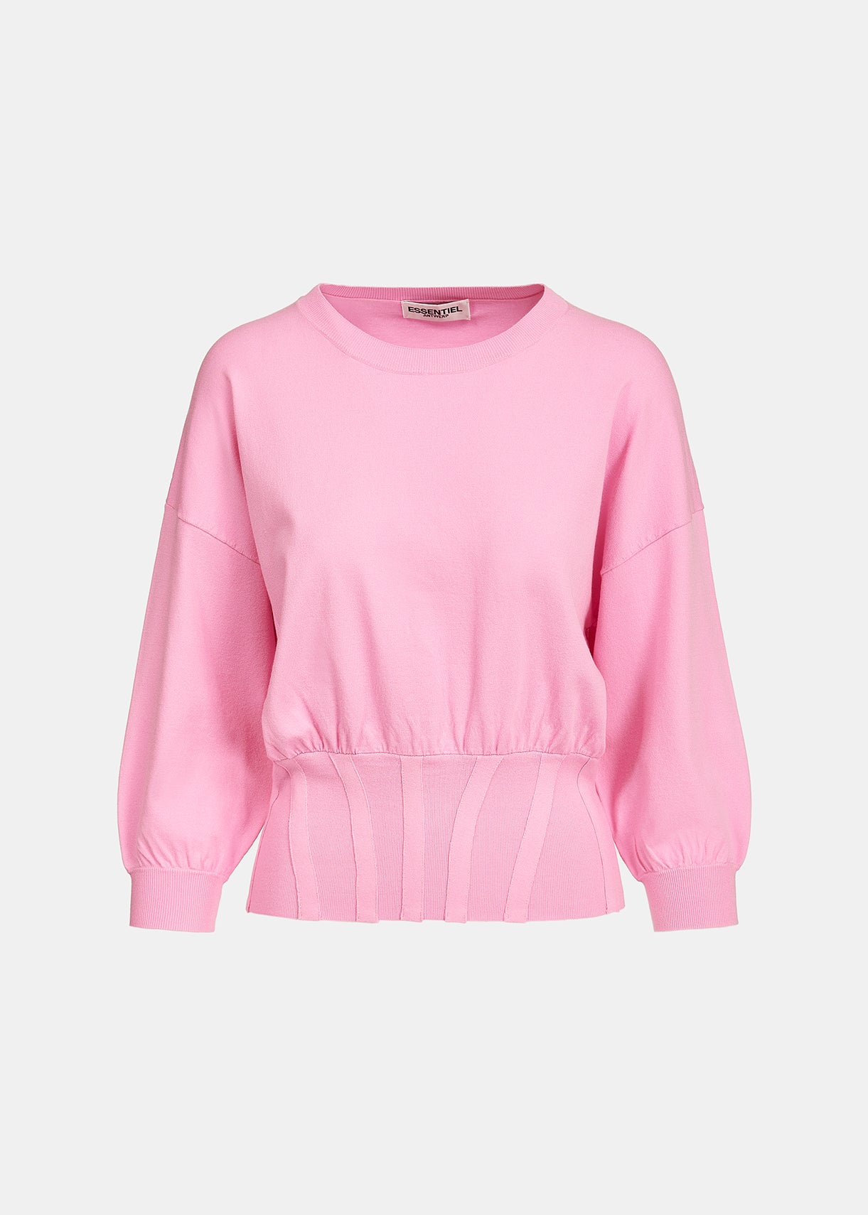 Pull rose clair à taille cintrée RE—SSENTIEL | Essentiel second hand