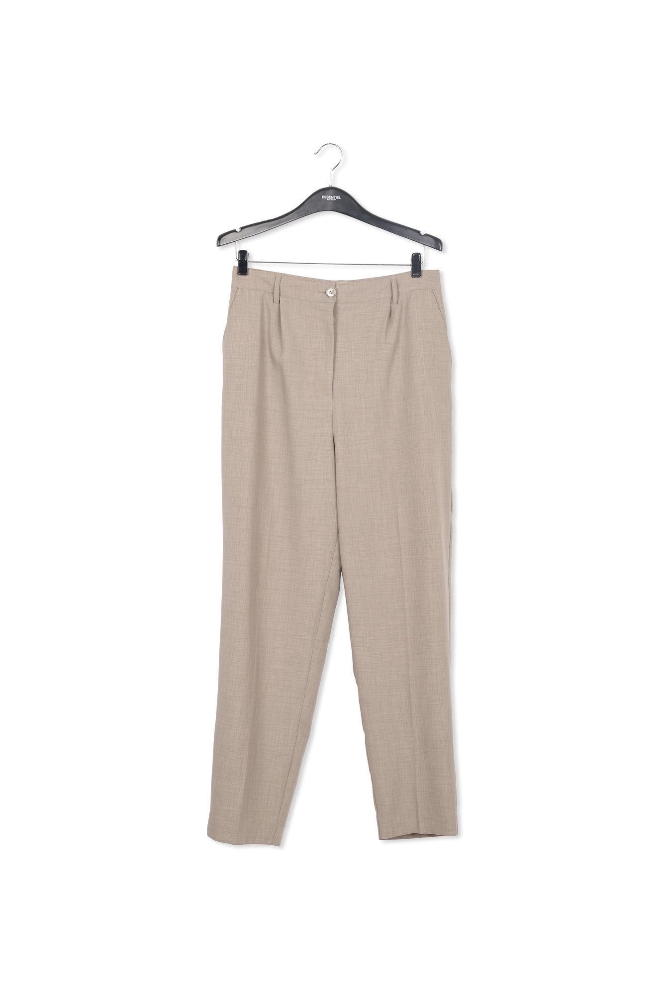 Khaki tapered-fit pants RE—SSENTIEL | Essentiel second hand
