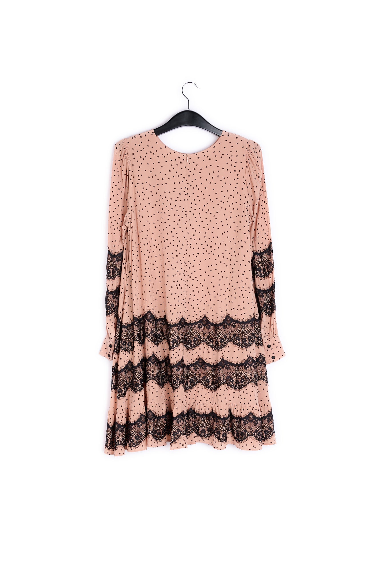 Peach lace-trimmed mini dress RE—SSENTIEL | Essentiel second hand