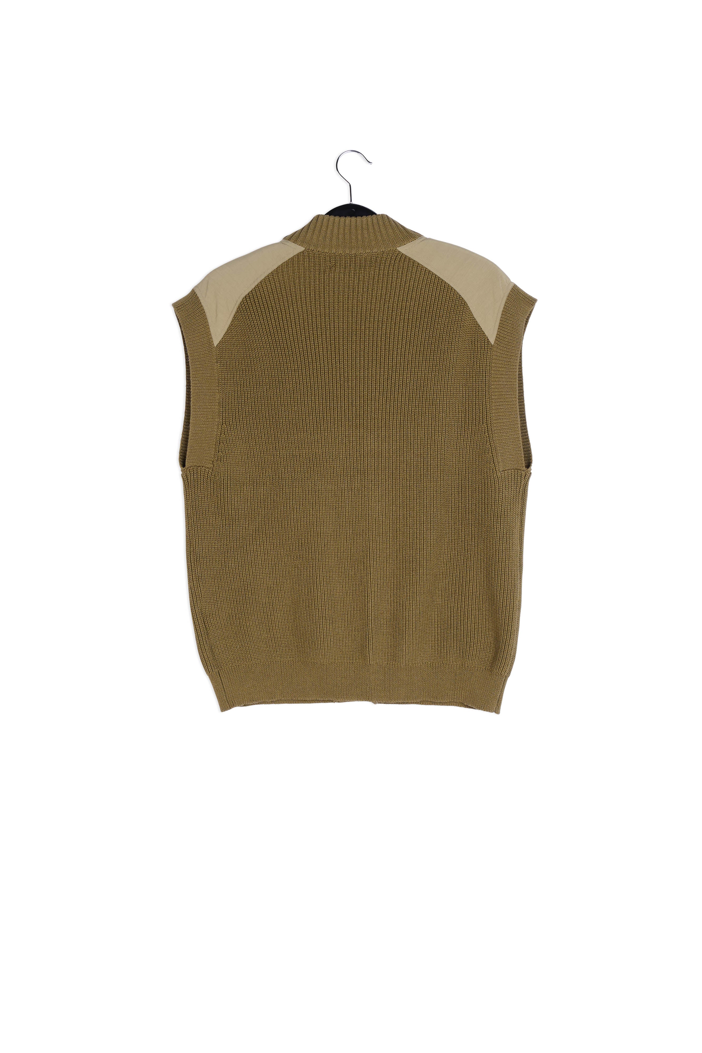 Cardigan kaki utilitaire sans manches RE—SSENTIEL | Essentiel second hand